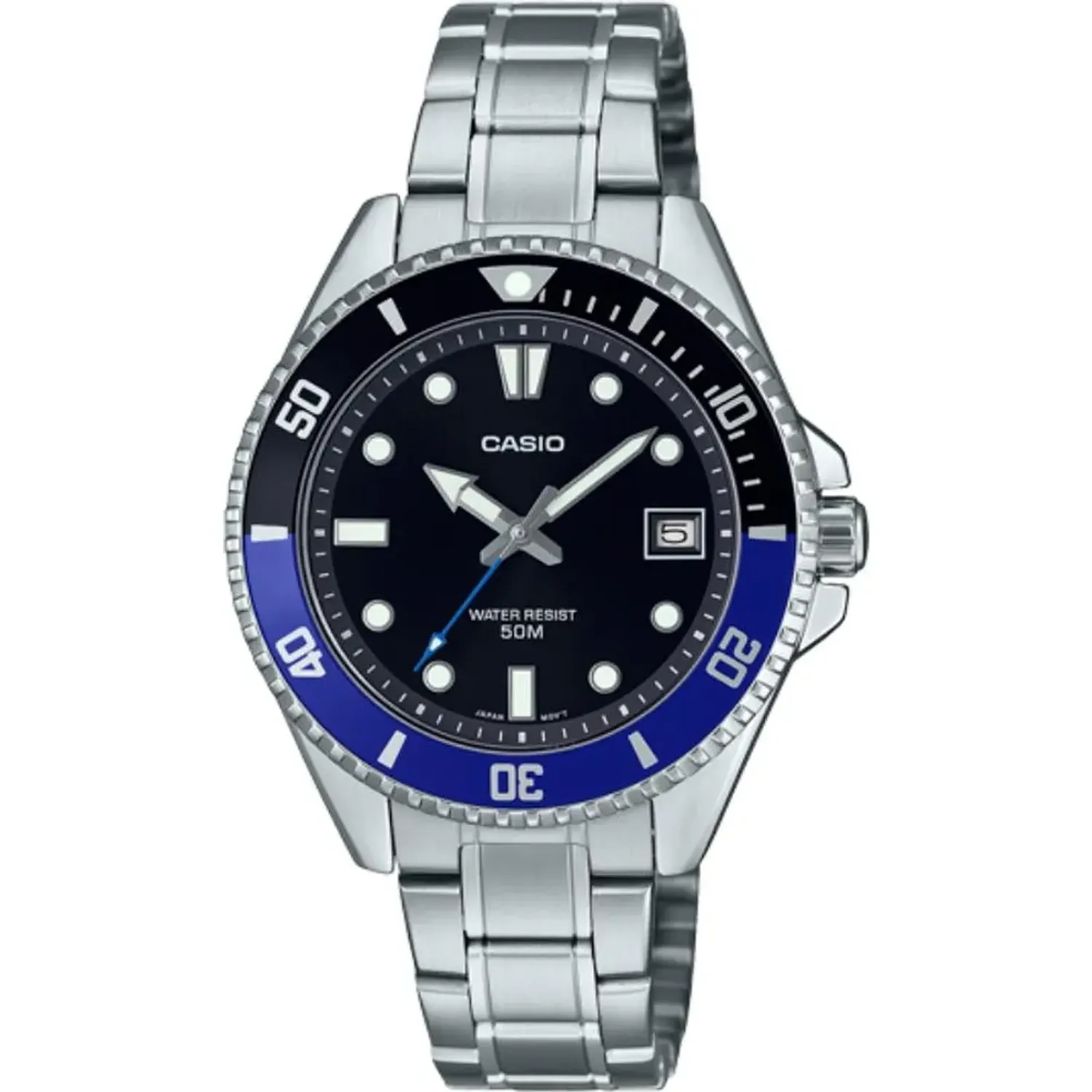 CASIO Reloj Casio Hombre Casio Mdv-10d-1a2 color plateado | Platanitos