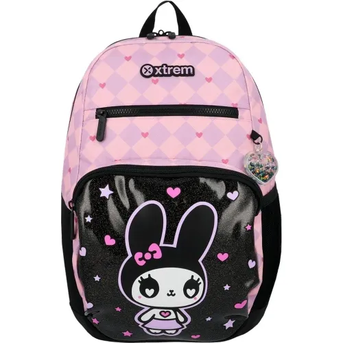 Mochila Xtrem Niña Bolt 6xt color negro | Platanitos