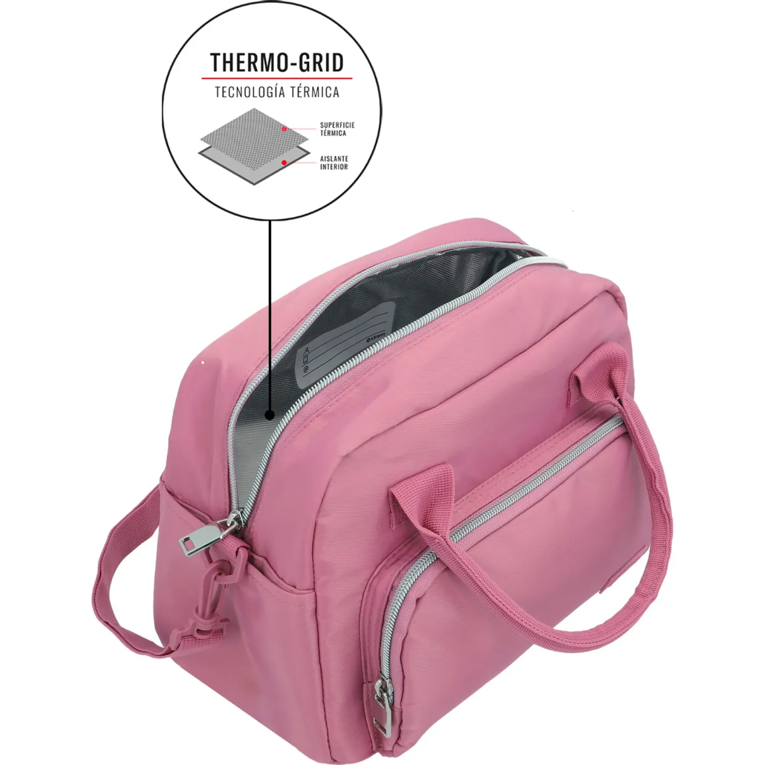 Xtrem Lonchera Xtrem Térmica Unisex Bayside 6xt color rosado | Platanitos