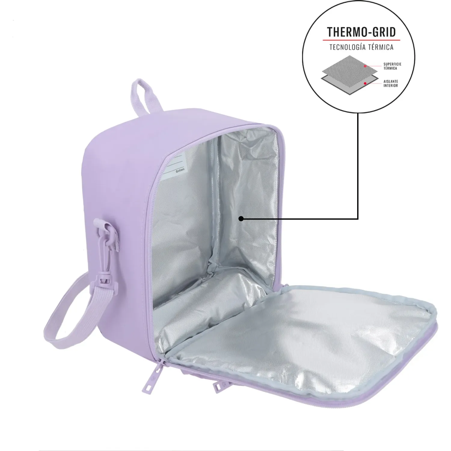 Lonchera Xtrem Térmica Unisex Buffet 6xt color morado | Platanitos