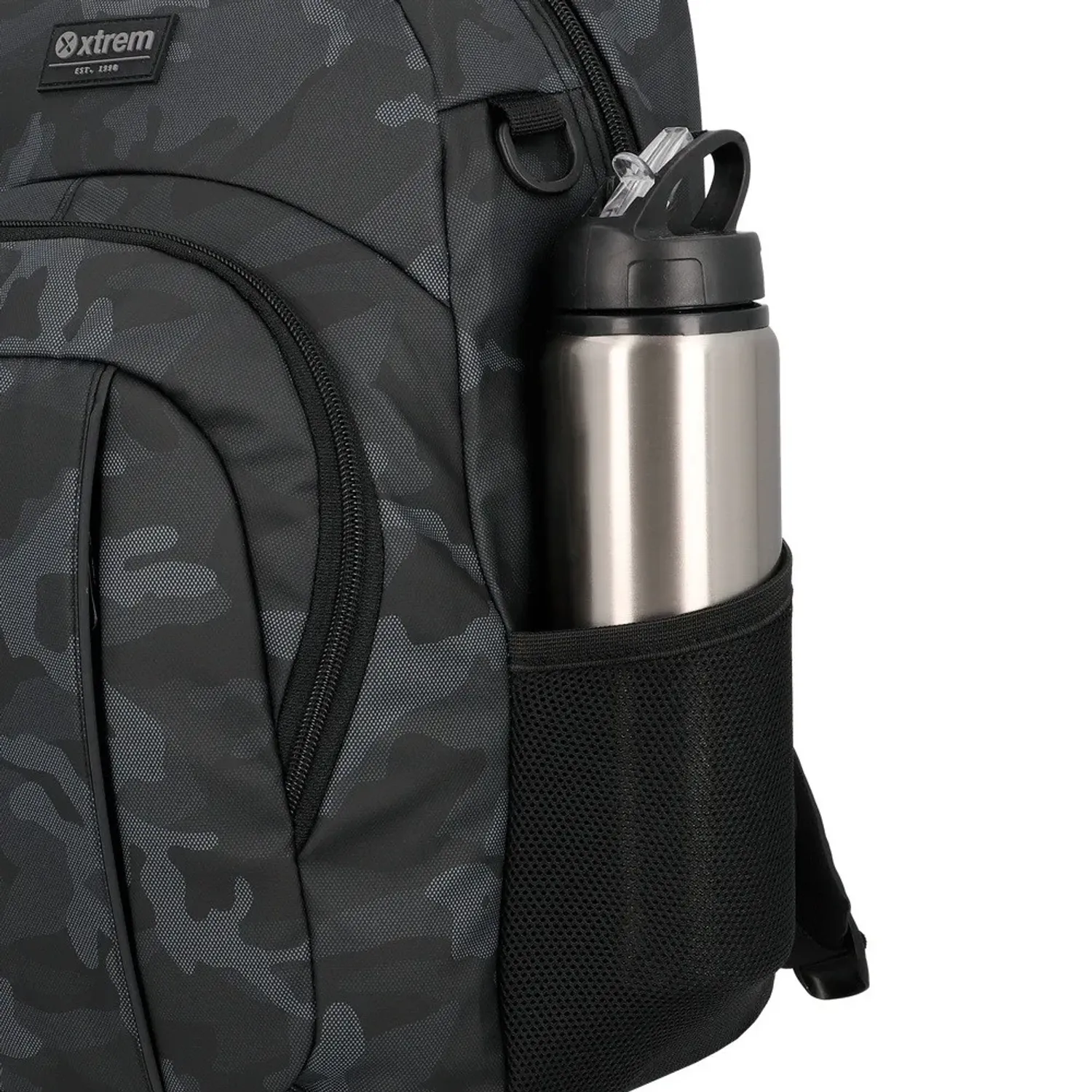 Mochila Xtrem Para Laptop Unisex 15plg Atomik 6xt color gris | Platanitos