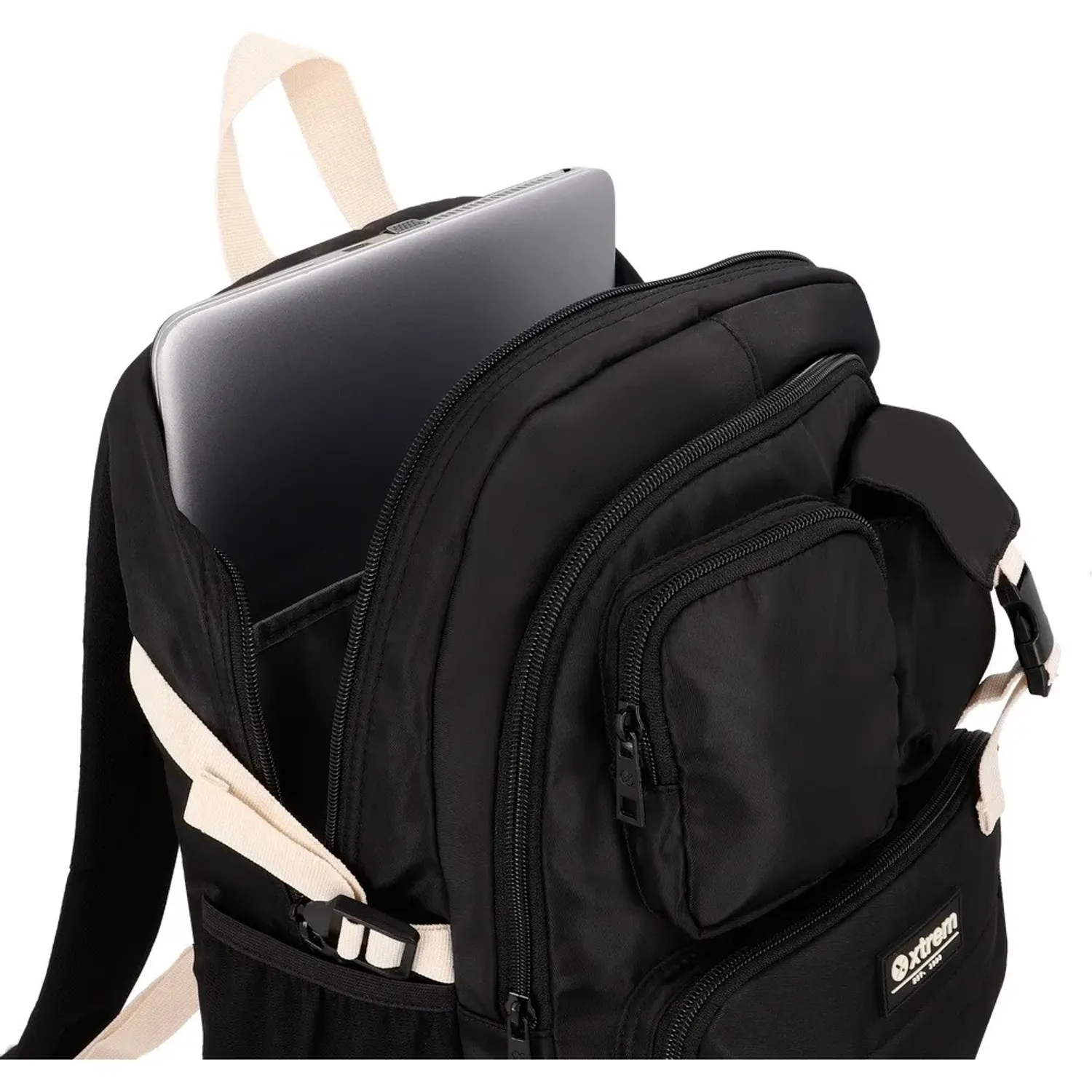 Mochila Xtrem Para Laptop Unisex 15plg Kira 6xt color negro | Platanitos