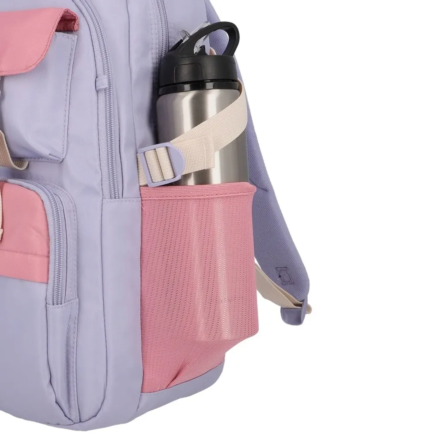 Mochila Xtrem Para Laptop Unisex 15plg Kira 6xt color morado | Platanitos