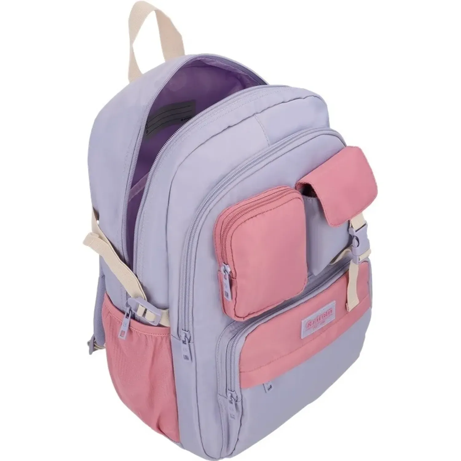 Mochila Xtrem Para Laptop Unisex 15plg Kira 6xt color morado | Platanitos