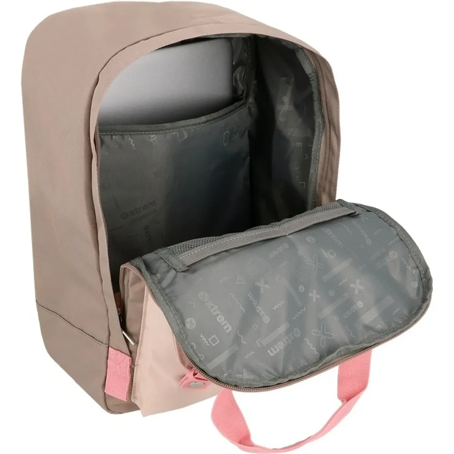 Mochila Xtrem Para Laptop Unisex 15plg Monroe 6xt color beige | Platanitos