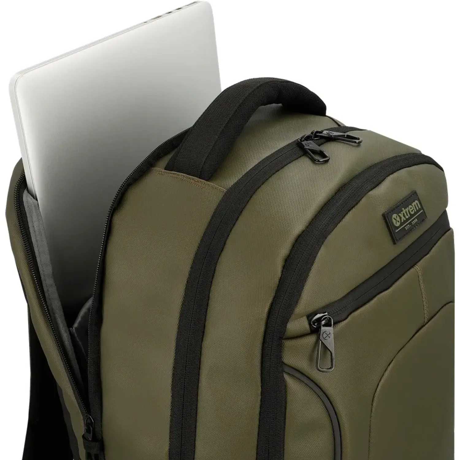Mochila Xtrem Para Laptop Unisex 16plg Gamma 6xt color verde | Platanitos