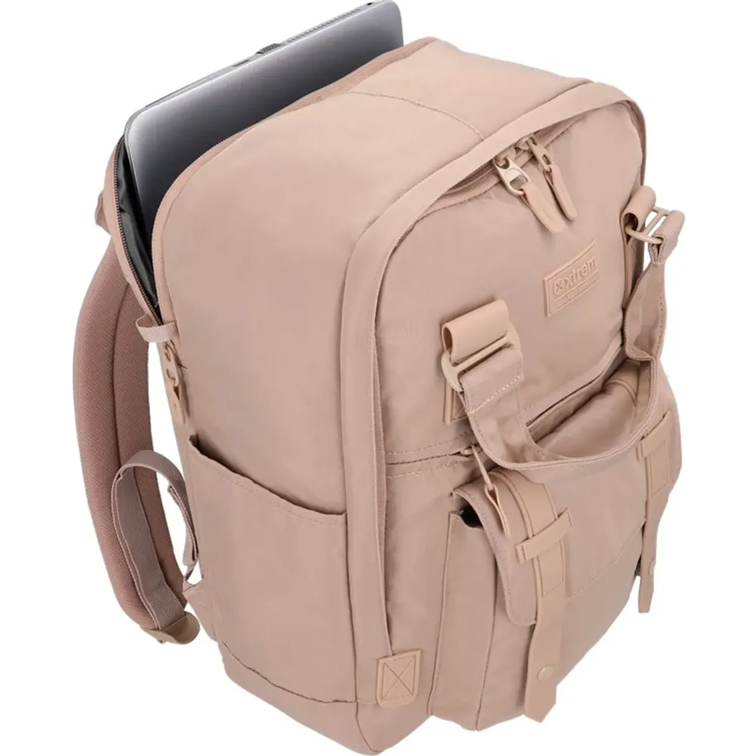 Mochila Xtrem Para Laptop Unisex 16plg Portland 6xt color beige | Platanitos