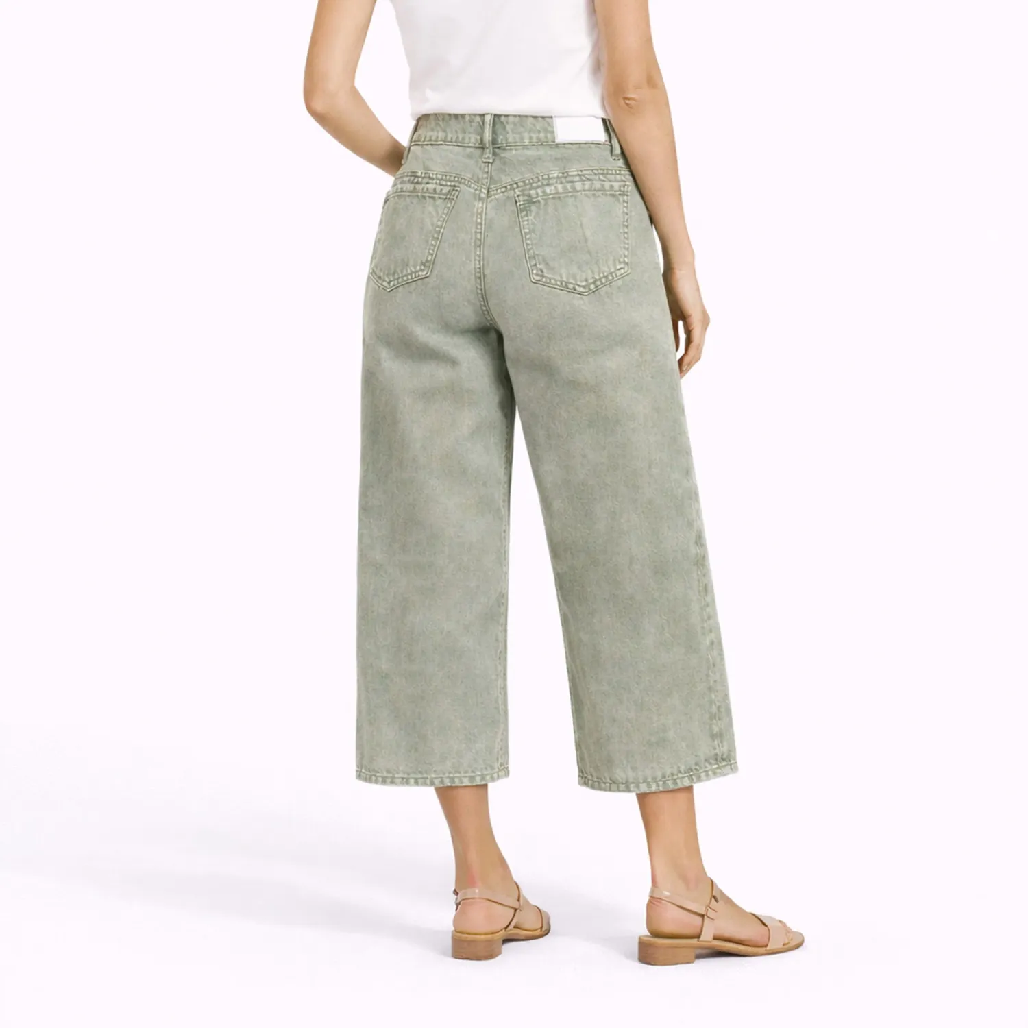 COTTONS JEANS Culotte Cottons Jeans Para Mujer Doris color verde | Platanitos