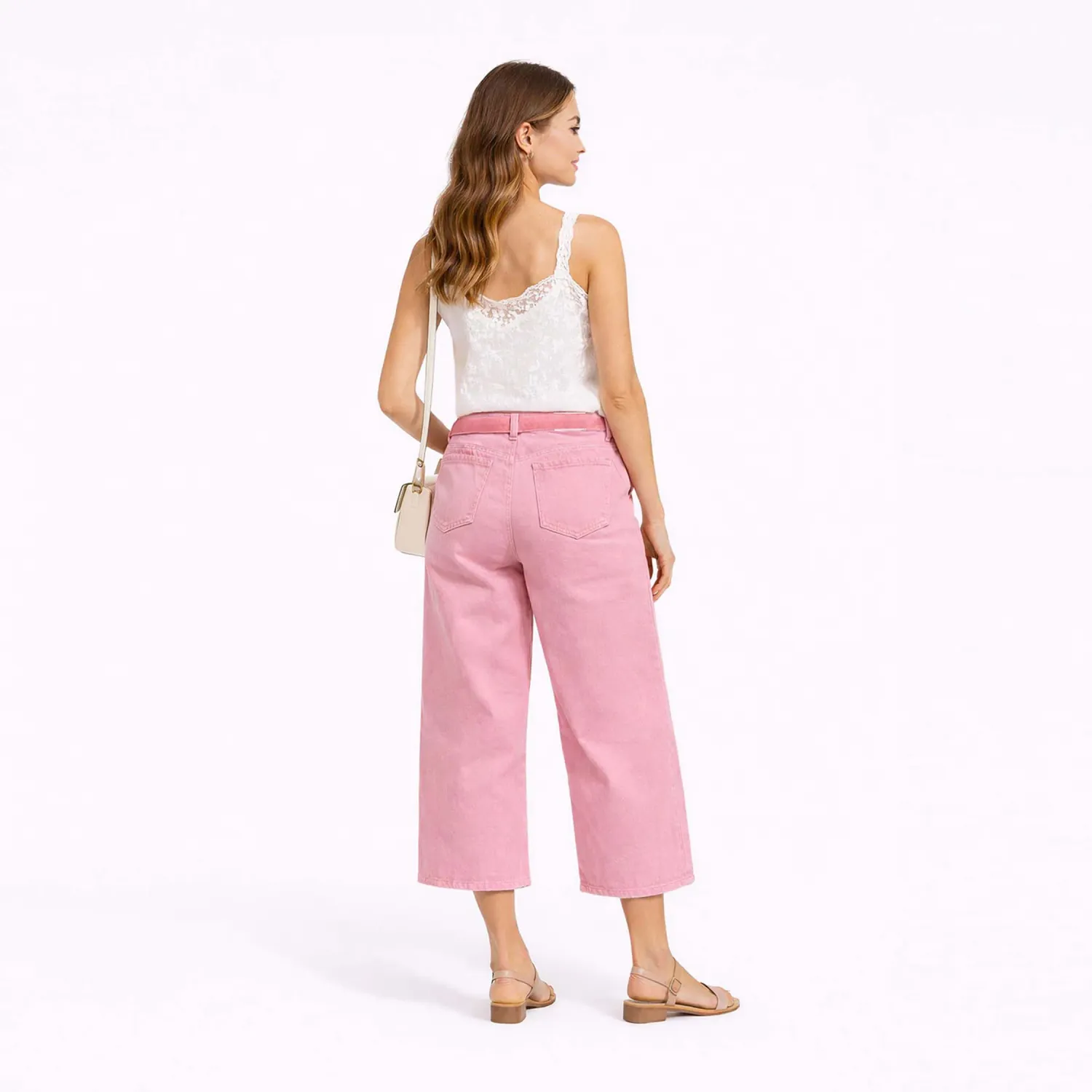 COTTONS JEANS Culotte Cottons Jeans Para Mujer Doris color rosado | Platanitos