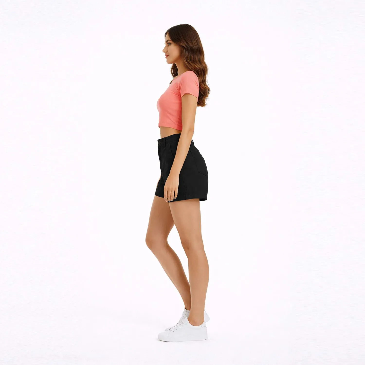 COTTONS JEANS Short Cottons Jeans Clásico Para Mujer Mariane color negro | Platanitos