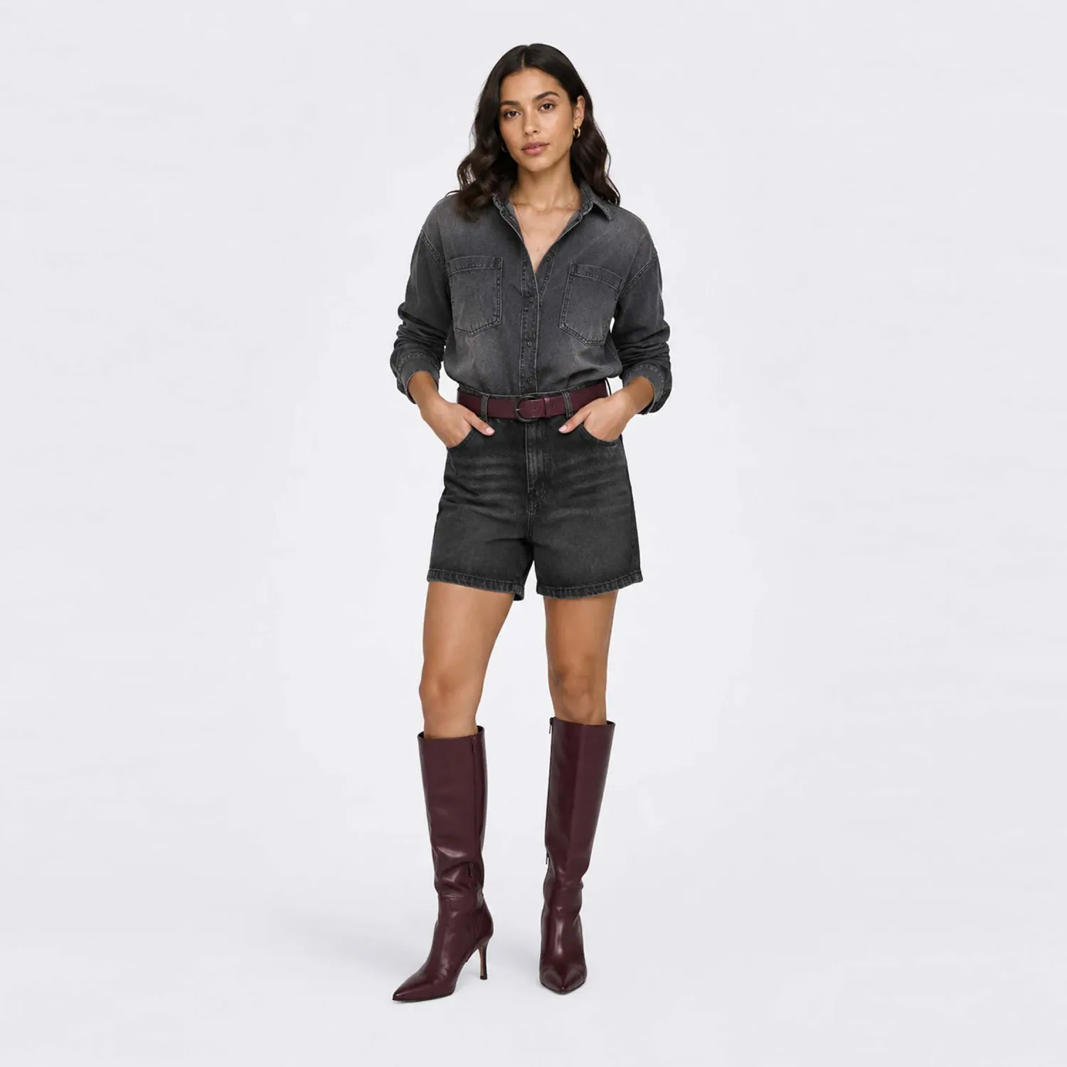 COTTONS JEANS Biker Cottons Jeans Para Mujer Adela color negro | Platanitos