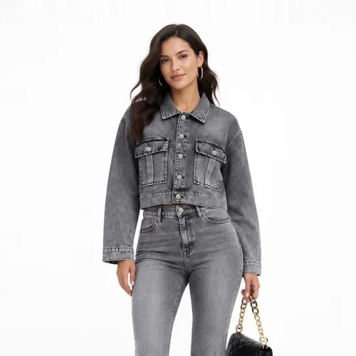 COTTONS JEANS Casaca Crop Para Mujer Xime