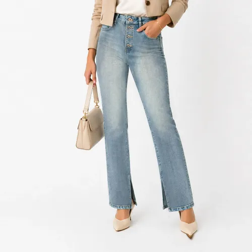 COTTONS JEANS Jean Straight Para Mujer Kathe Petite