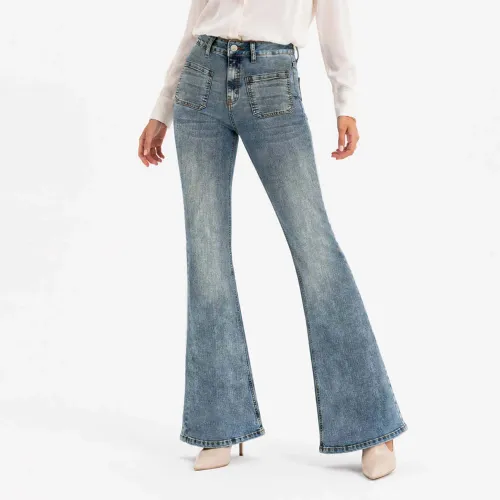 COTTONS JEANS Jean Flare Para Mujer Pria Petite