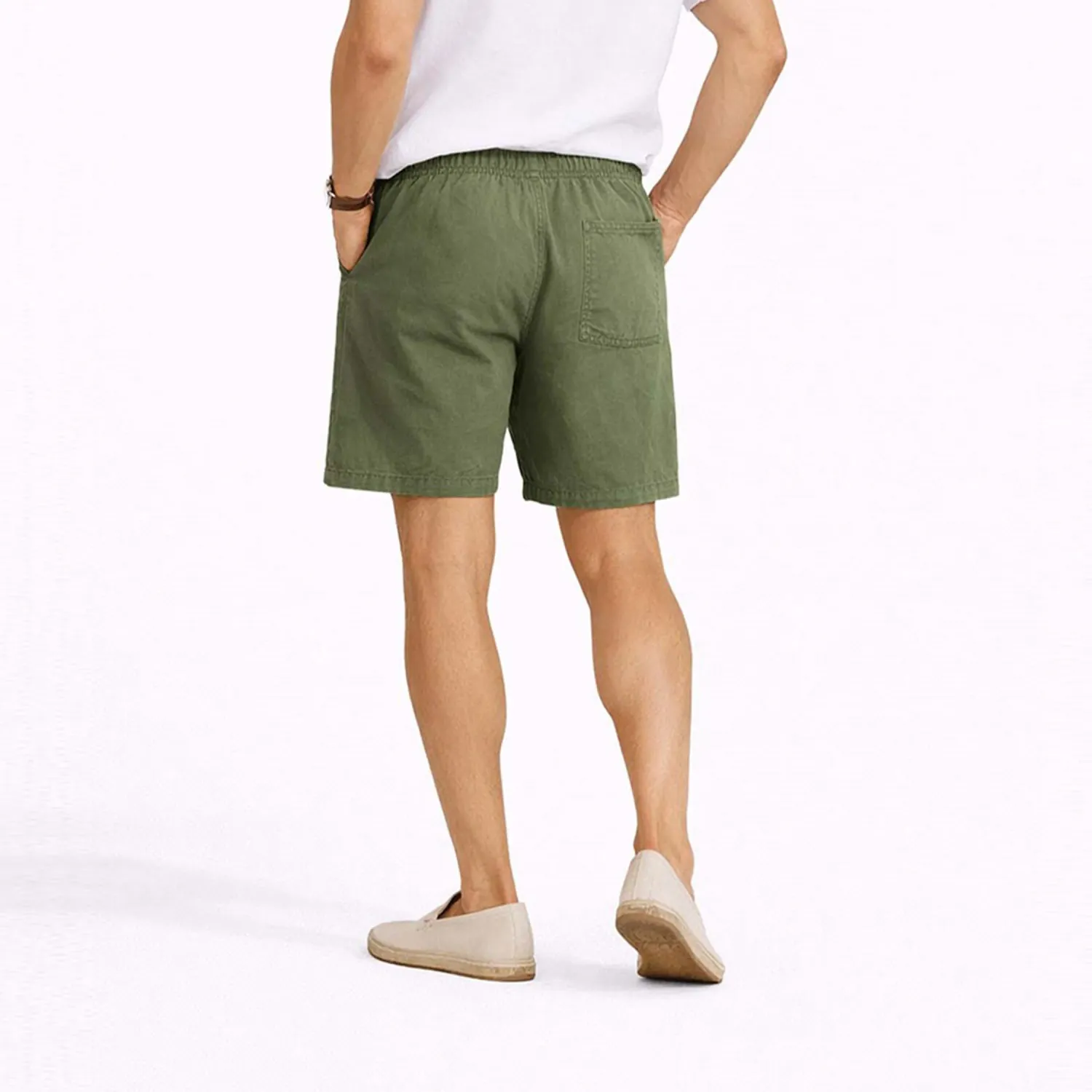 COTTONS JEANS Bermuda Cottons Jeans Para Hombre Pablo color verde olivo | Platanitos