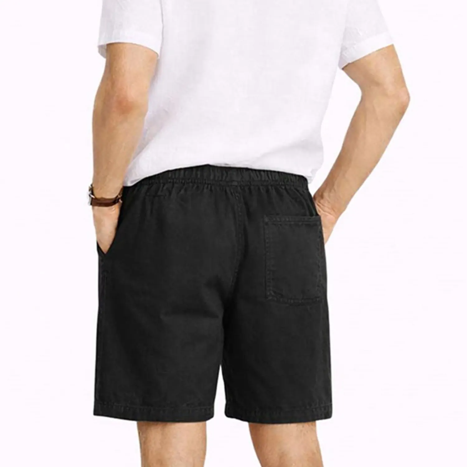 COTTONS JEANS Bermuda Cottons Jeans Para Hombre Pablo color negro | Platanitos