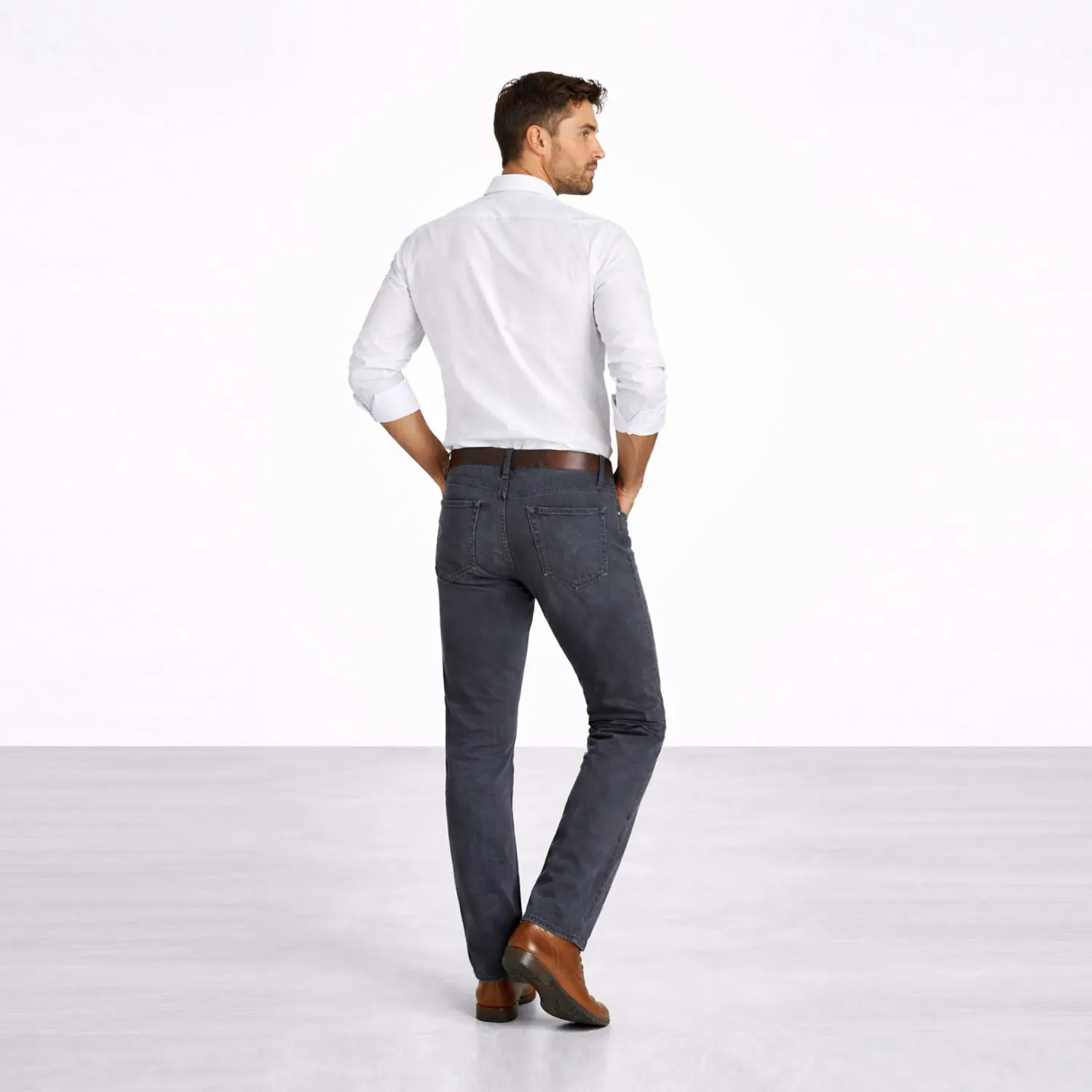 COTTONS JEANS Jean Cottons Jeans Straight Para Hombre Angel Classic Petite color marengo | Platanitos