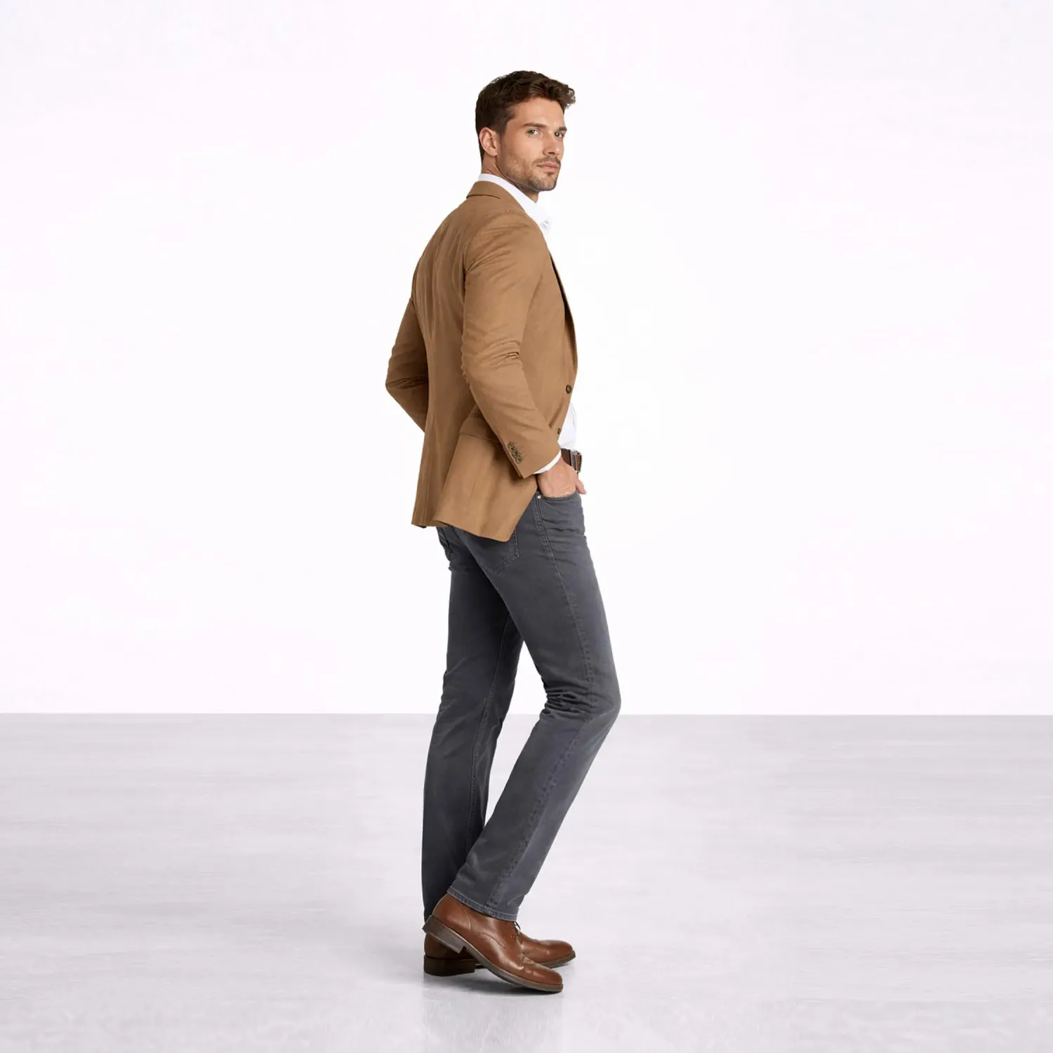 COTTONS JEANS Jean Cottons Jeans Straight Para Hombre Angel Classic Petite color marengo | Platanitos