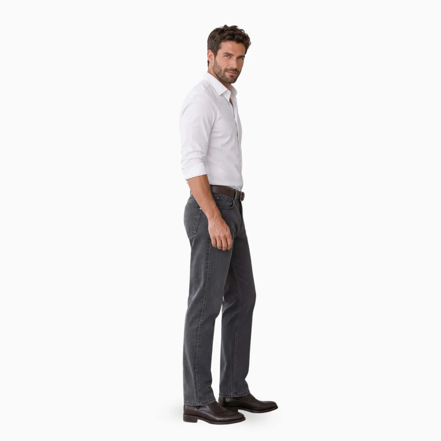 COTTONS JEANS Jean Cottons Jeans Straight Para Hombre Angel Classic Tall color gris | Platanitos