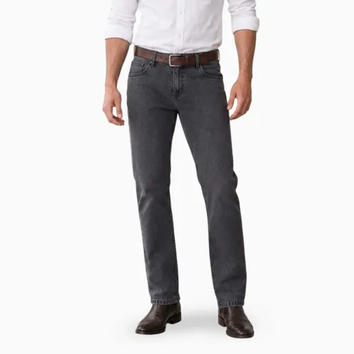 Jean Cottons Jeans Straight Para Hombre Angel Classic Tall color gris | Platanitos