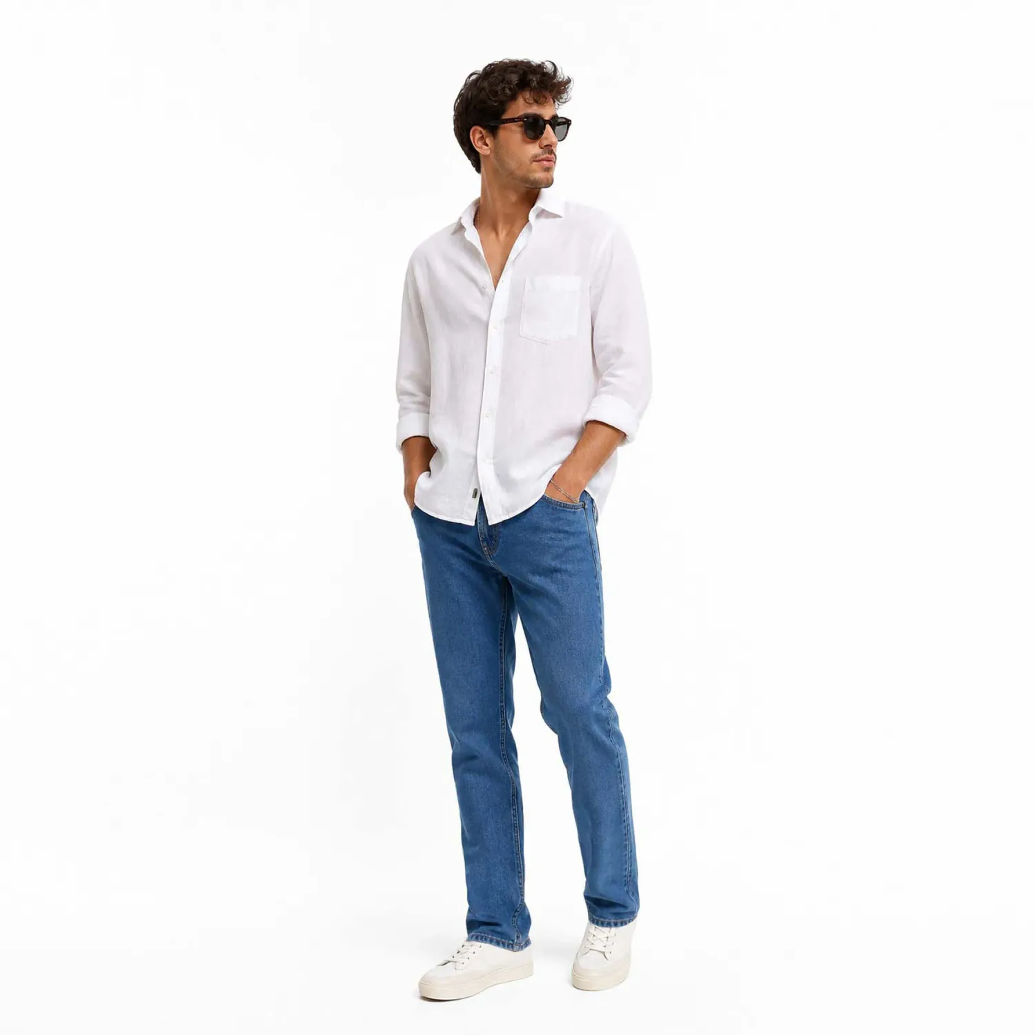 COTTONS JEANS Jean Cottons Jeans Slim Para Hombre Adrian Regular color azul | Platanitos