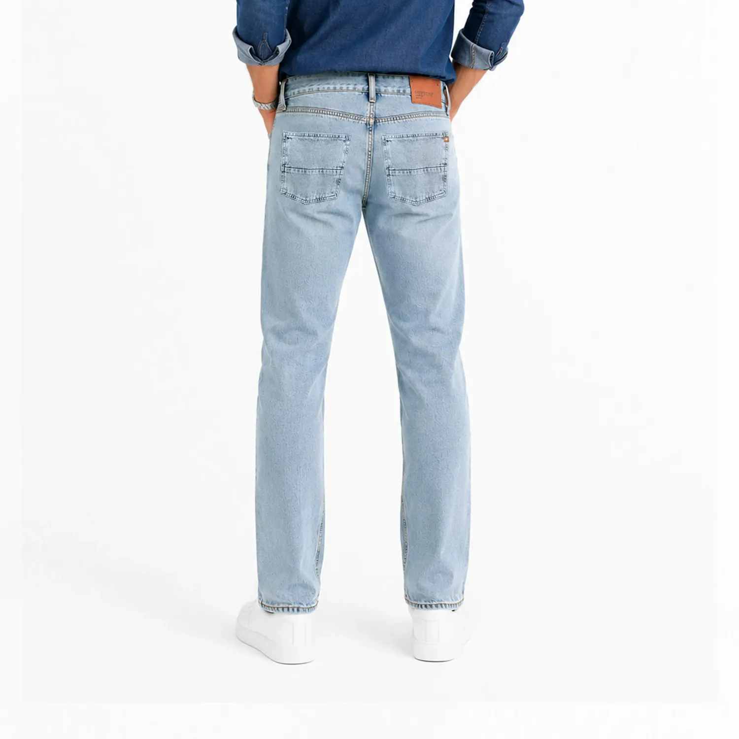 COTTONS JEANS Jean Cottons Jeans Slim Para Hombre Adrian Regular color celeste | Platanitos