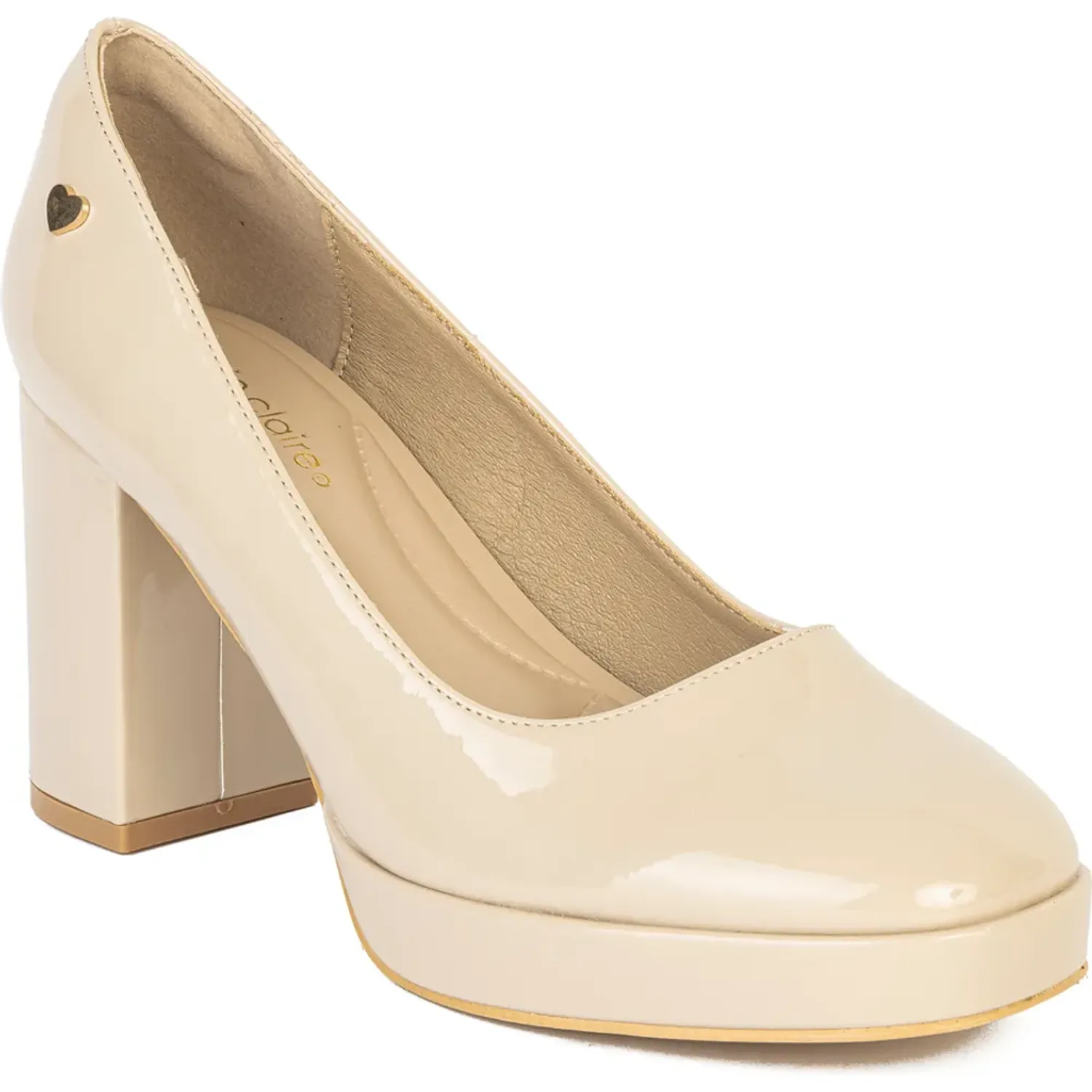 MARIE CLAIRE Calzado Marie Claire Vestir Mujer Con Taco Rania color beige | Platanitos