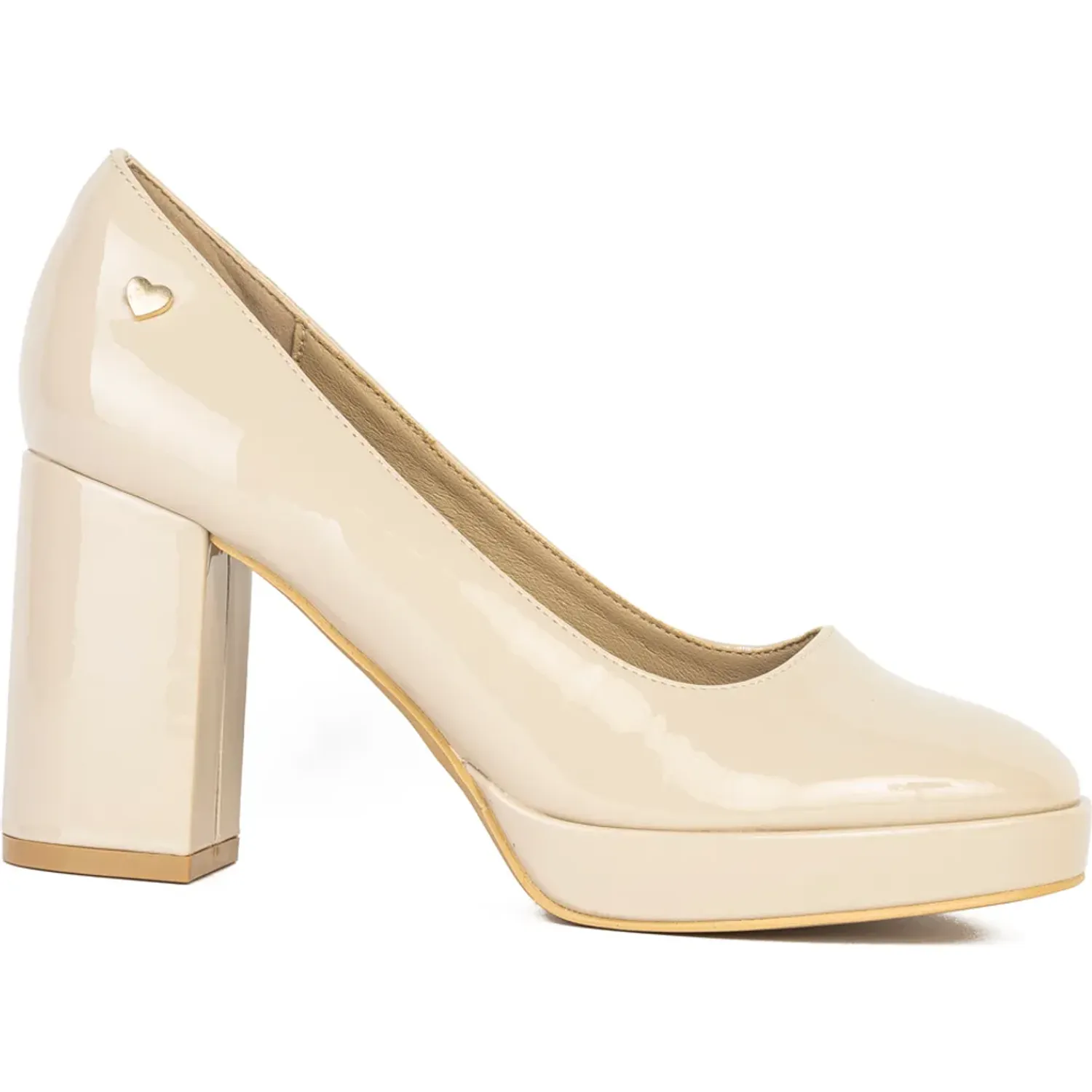 MARIE CLAIRE Calzado Marie Claire Vestir Mujer Con Taco Rania color beige | Platanitos