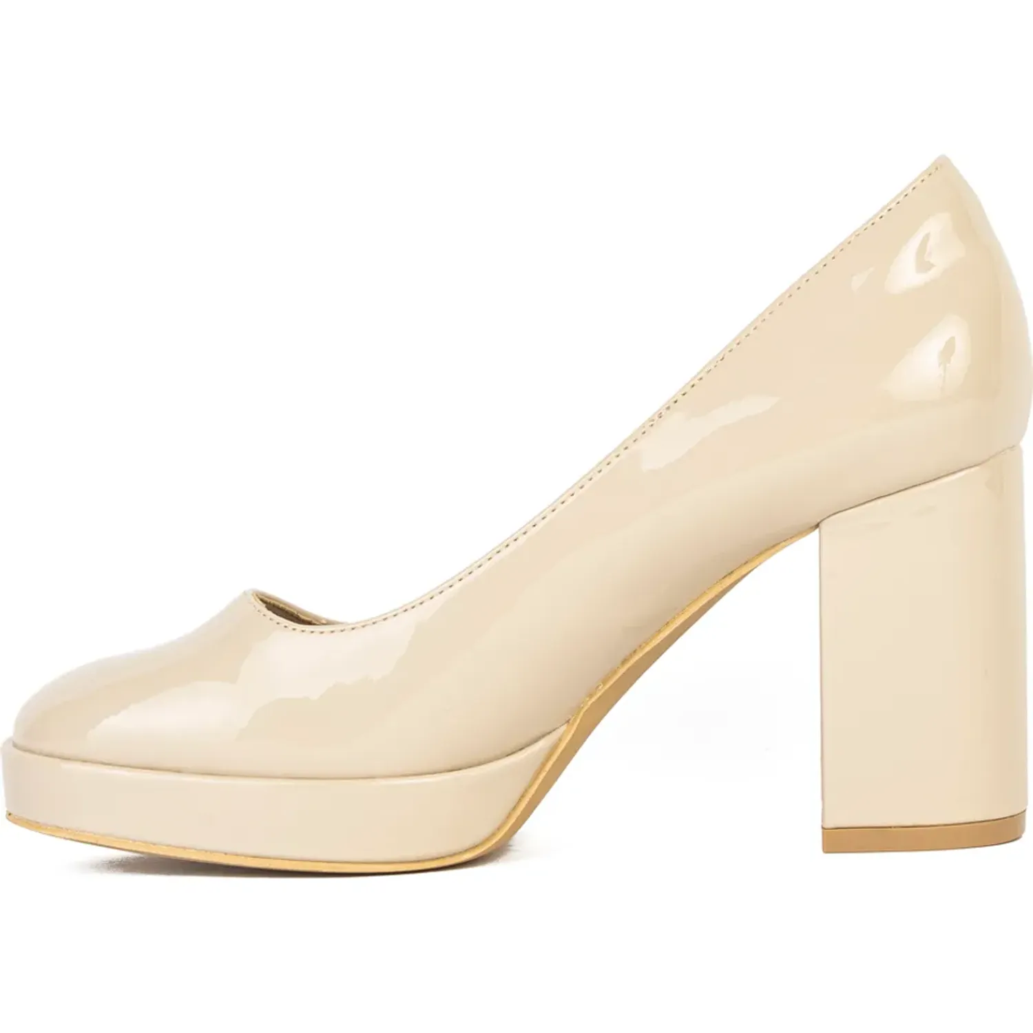 MARIE CLAIRE Calzado Marie Claire Vestir Mujer Con Taco Rania color beige | Platanitos