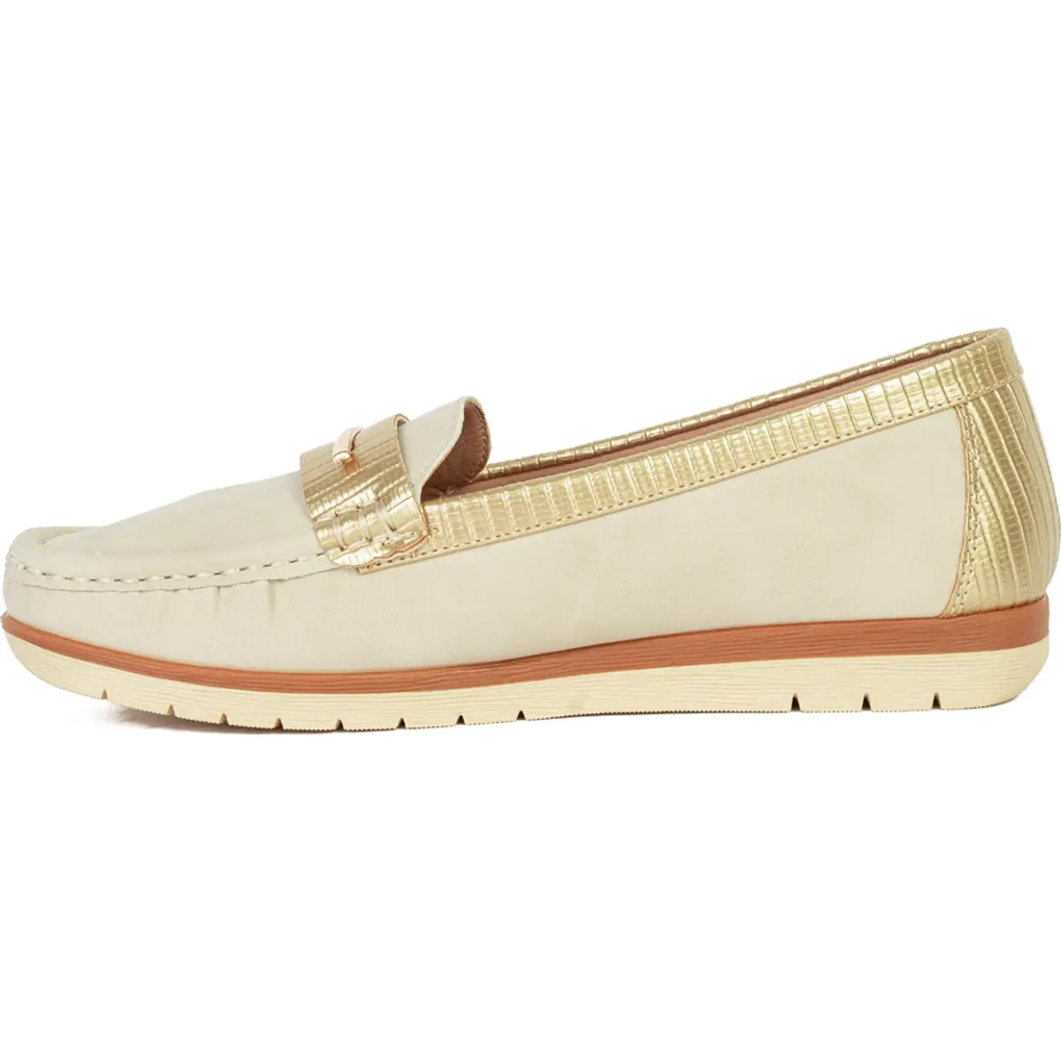 MARIE CLAIRE Mocasin Marie Claire Casual Mujer Rita color beige | Platanitos