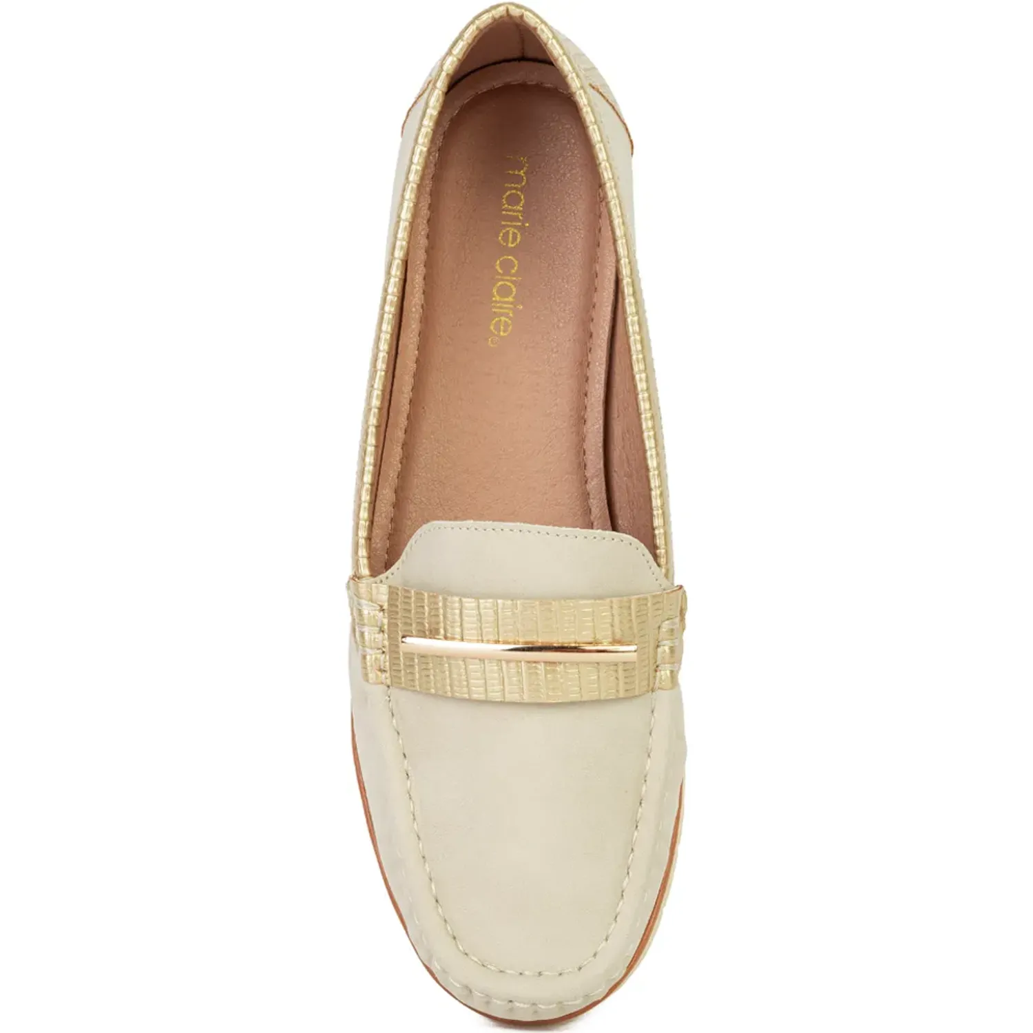 MARIE CLAIRE Mocasin Marie Claire Casual Mujer Rita color beige | Platanitos