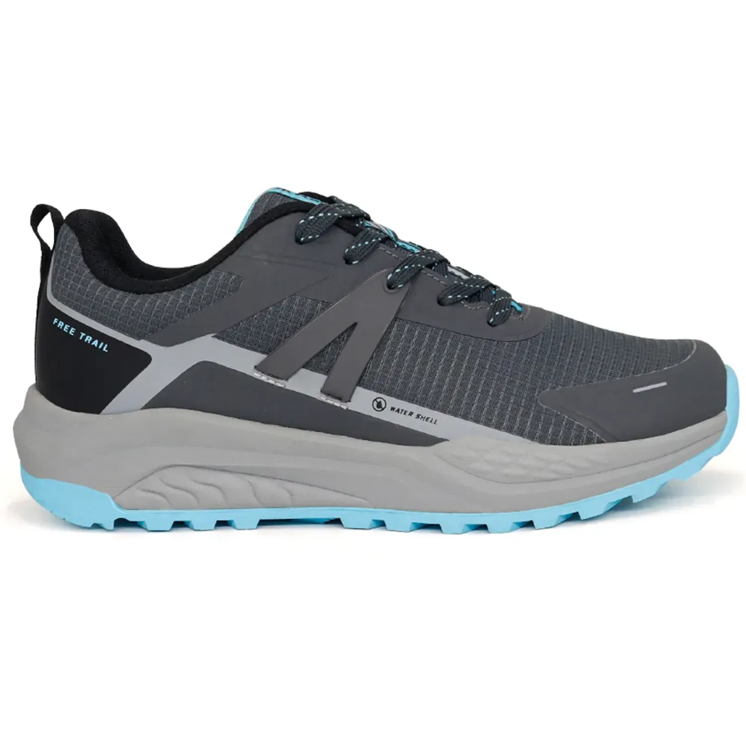 Zapatillas Kaida Running Mujer 1770-M26q2-G color gris / turquesa | Platanitos