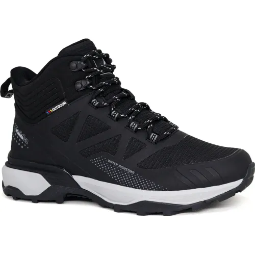 Botines Kaida Outdoor Mujer 1736-M26q2-N color negro | Platanitos