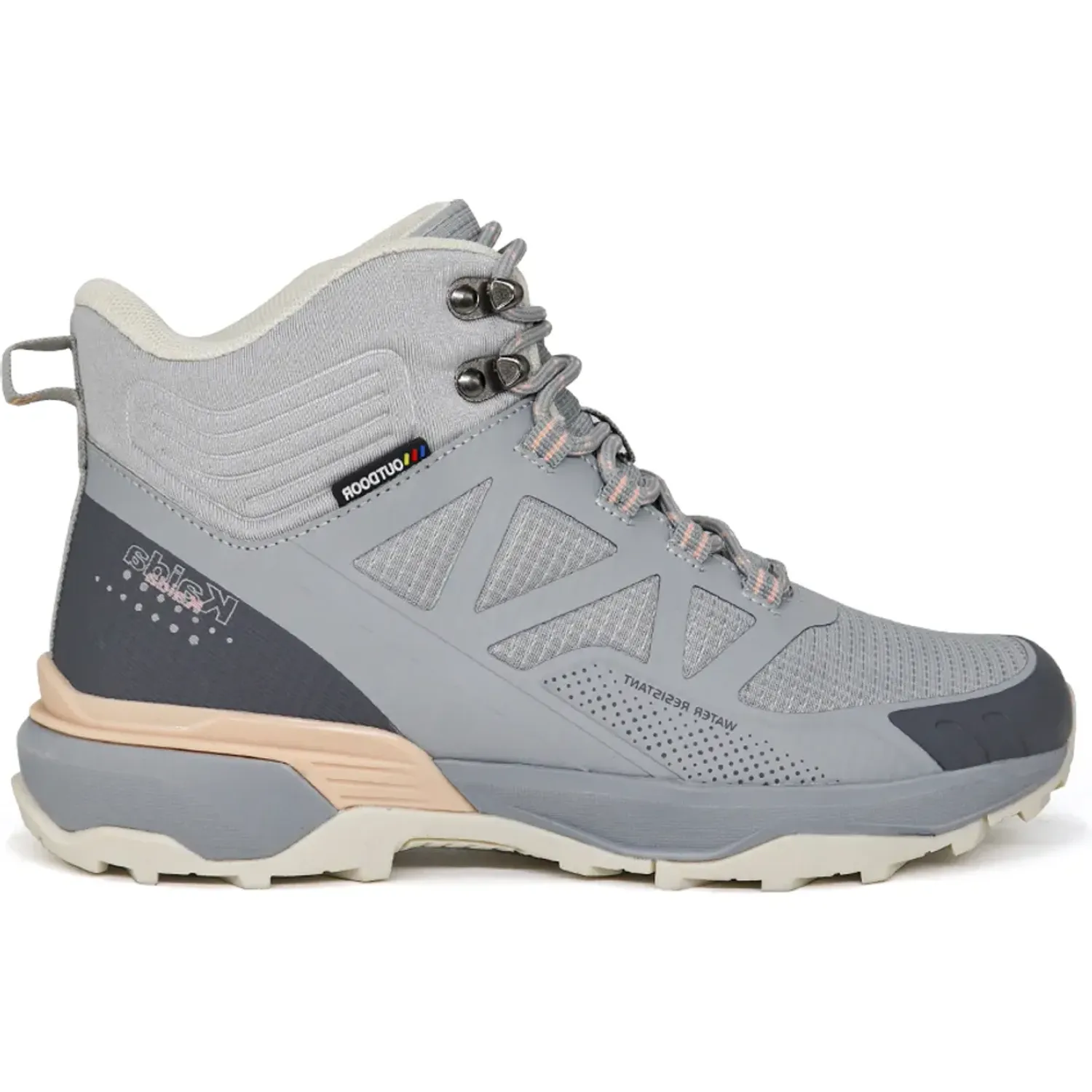 Botines Kaida Outdoor  Mujer 1736-M26q2 color gris / durazno | Platanitos