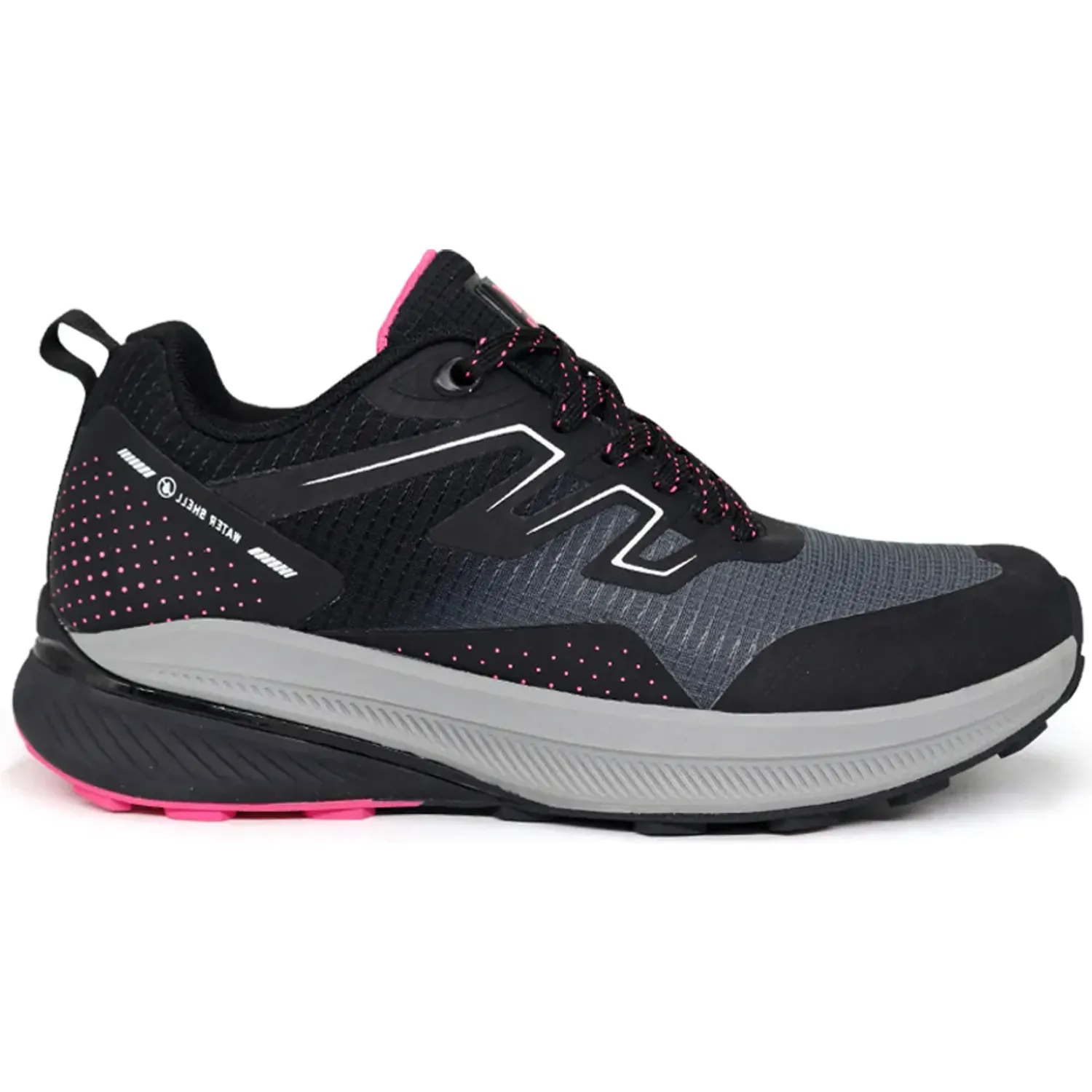 KAIDA Zapatillas Kaida Running Mujer 1771-M26q2-G color gris/negro/fucsia | Platanitos