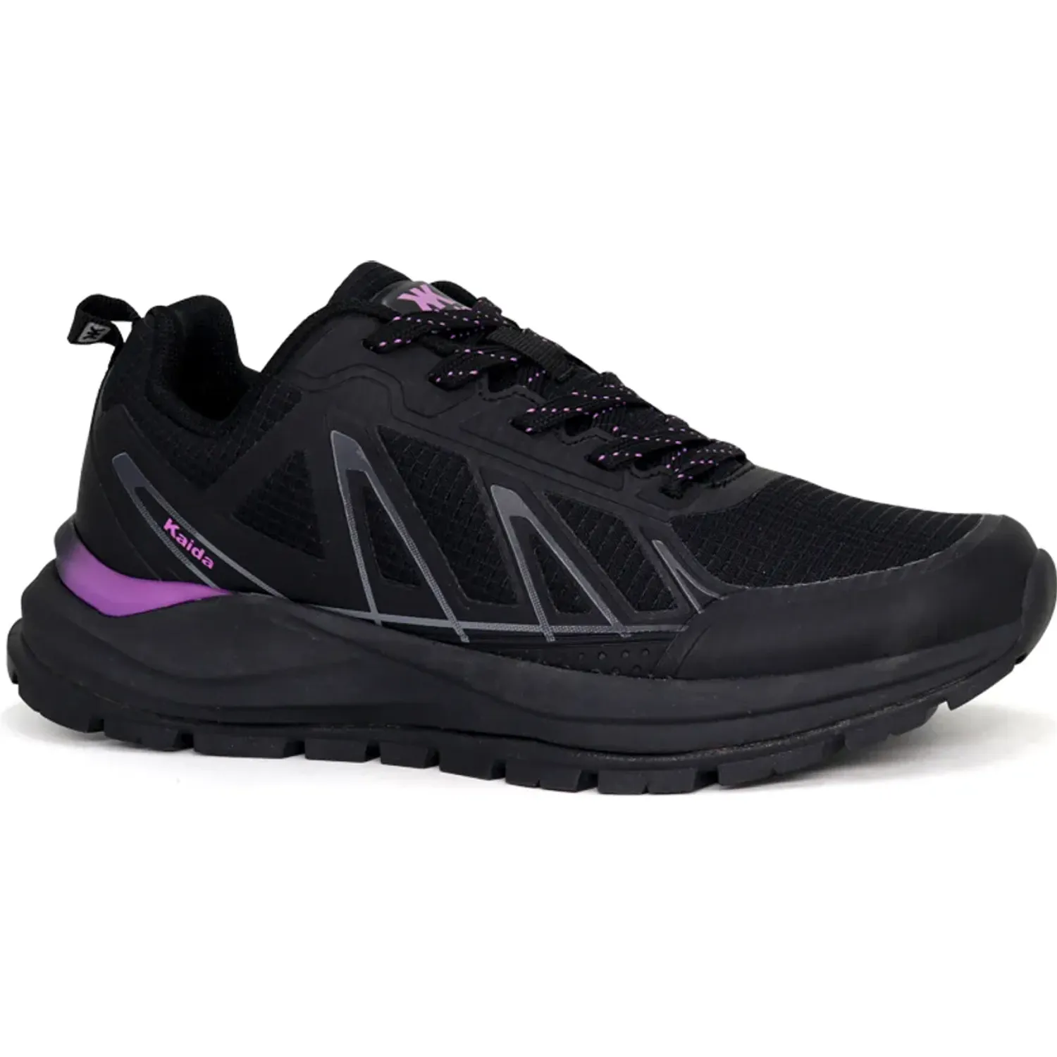 KAIDA Zapatillas Kaida Outdoor Mujer 1781-M26q2-N color negro / purpura | Platanitos