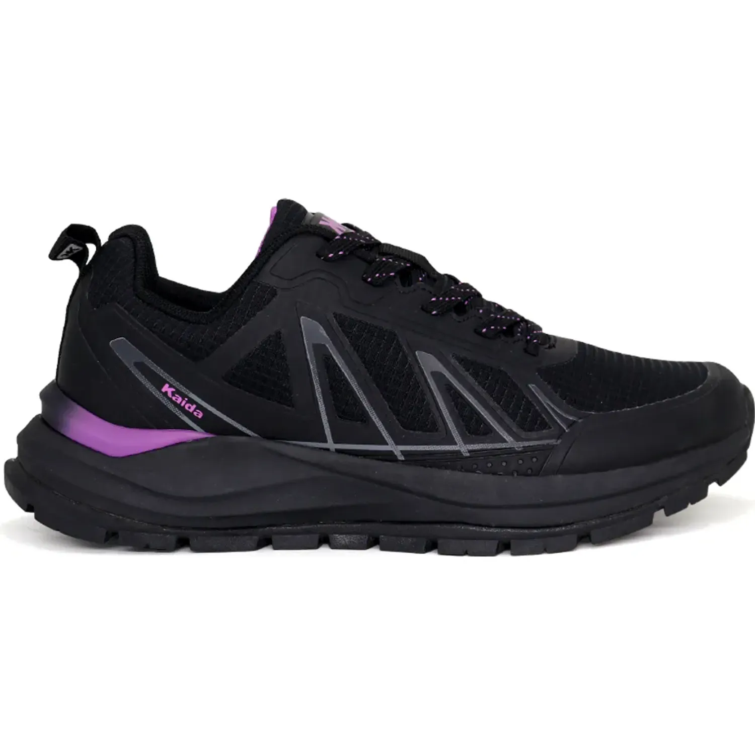 KAIDA Zapatillas Kaida Outdoor Mujer 1781-M26q2-N color negro / purpura | Platanitos