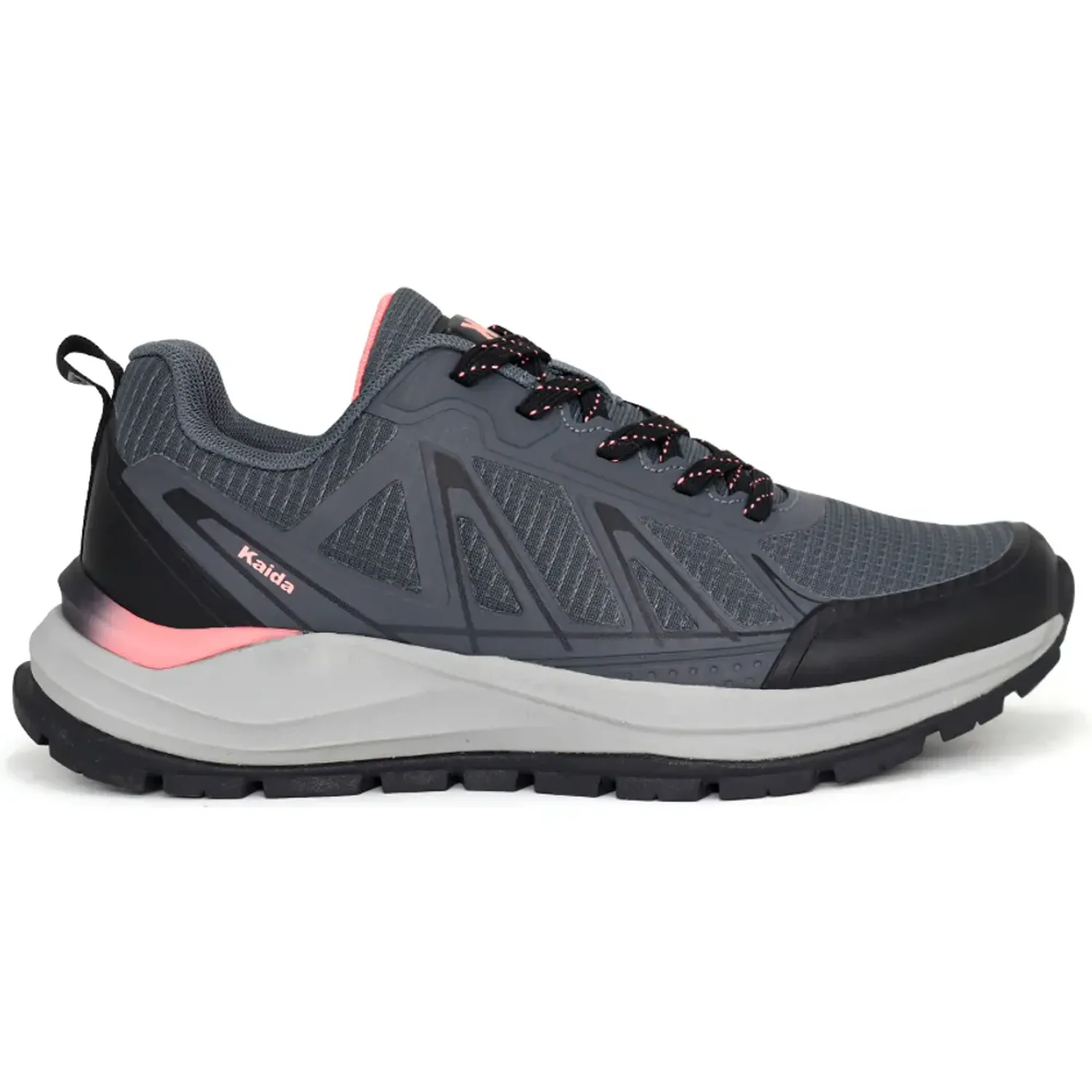 Zapatillas Kaida Outdoor Mujer  1781-M26q2-G color gris / melon | Platanitos