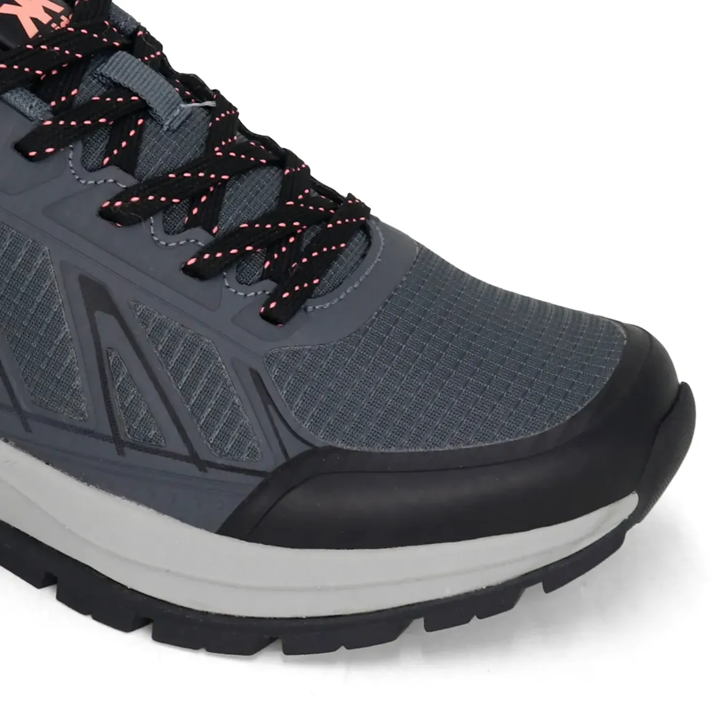 Zapatillas Kaida Outdoor Mujer  1781-M26q2-G color gris / melon | Platanitos