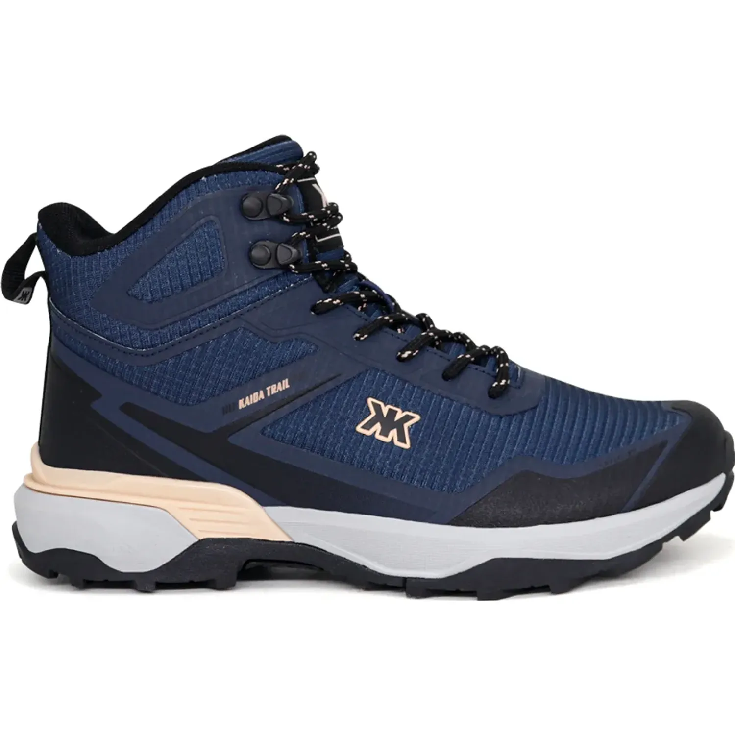 Zapatillas Kaida Botin Outdoor Mujer 2610-M26q2 color marino / durazno | Platanitos