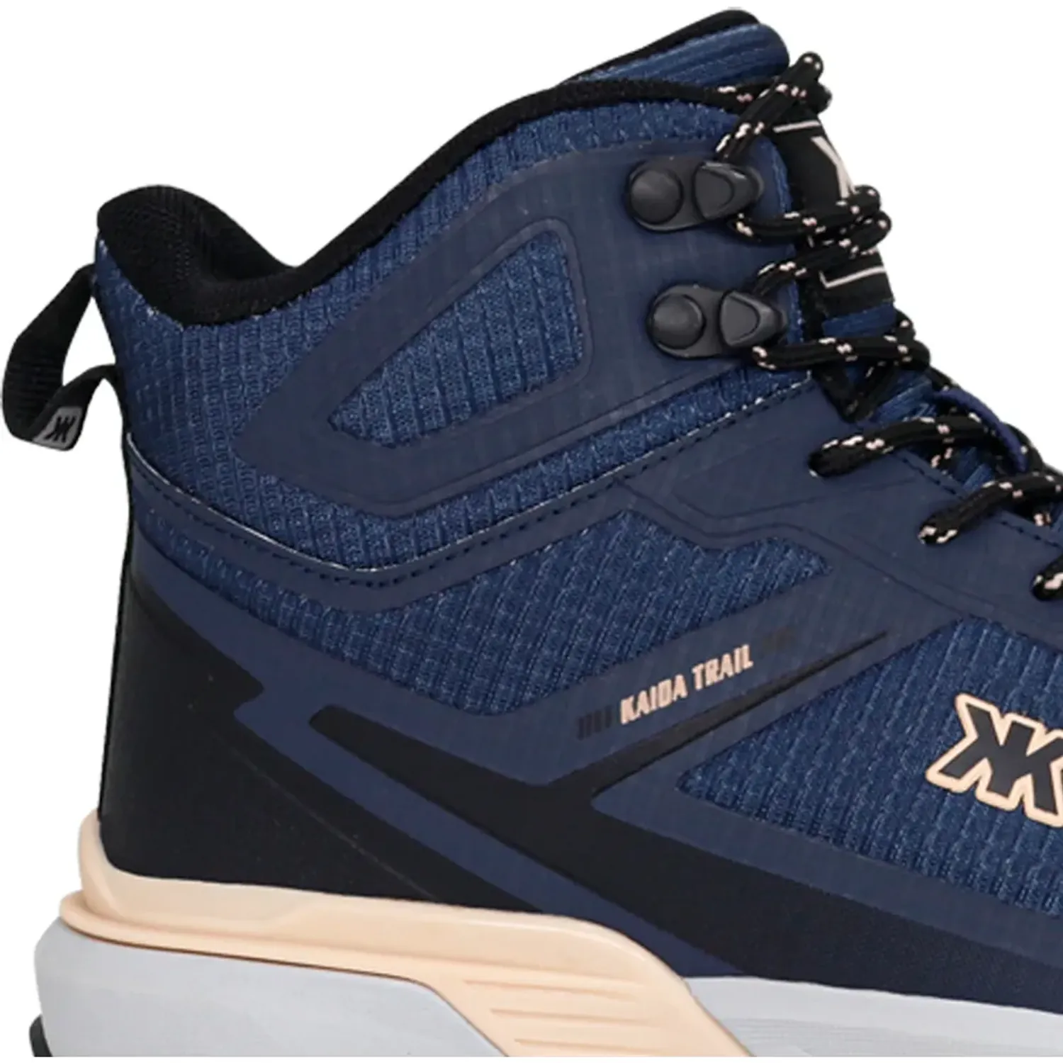 Zapatillas Kaida Botin Outdoor Mujer 2610-M26q2 color marino / durazno | Platanitos