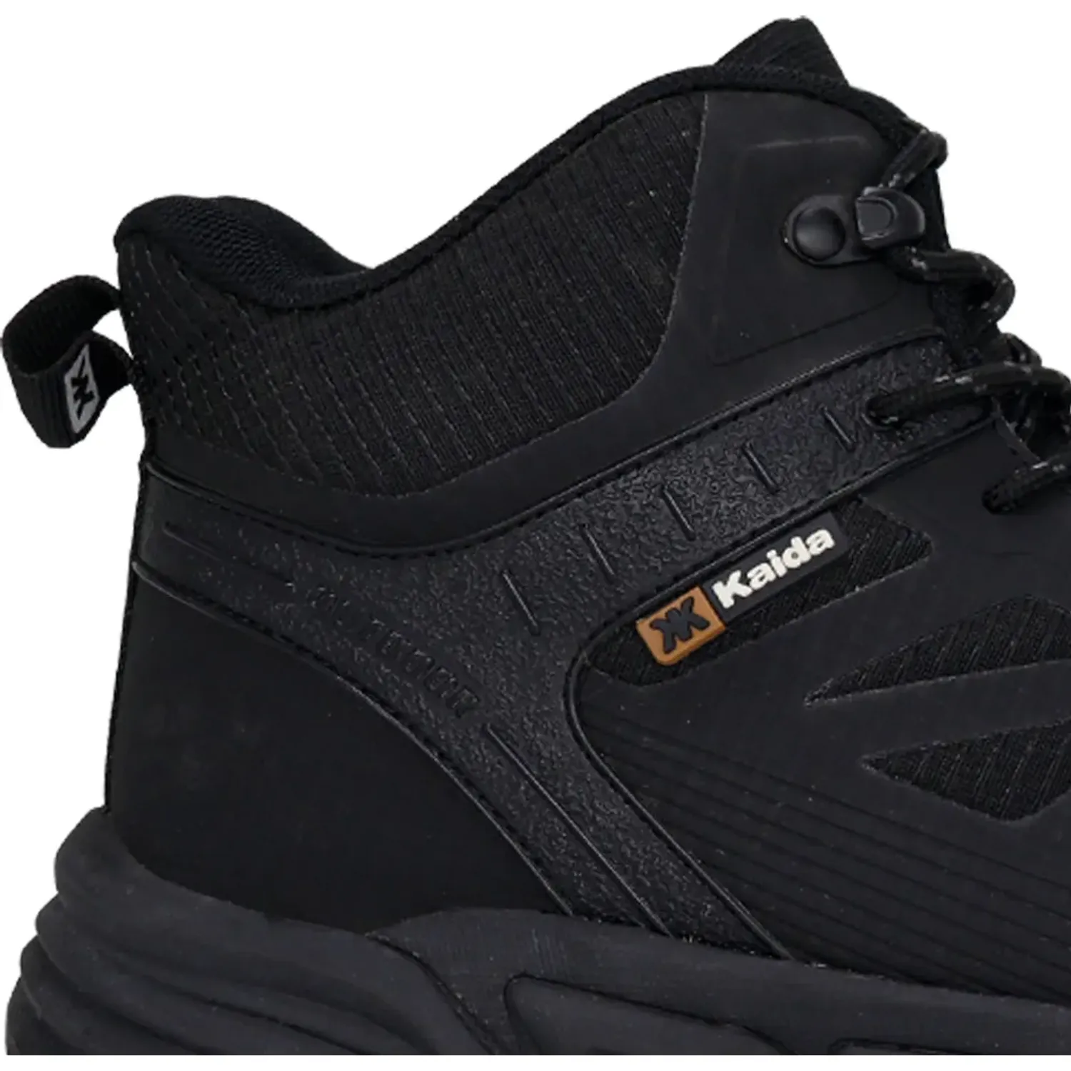 Zapatillas Kaida Botin Outdoor Hombre 1769-H26q2-N color negro | Platanitos