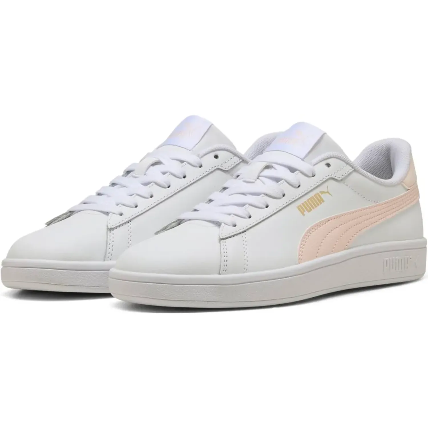 Zapatillas Puma Urbanas Mujer Smash 3.0 L color blanco | Platanitos