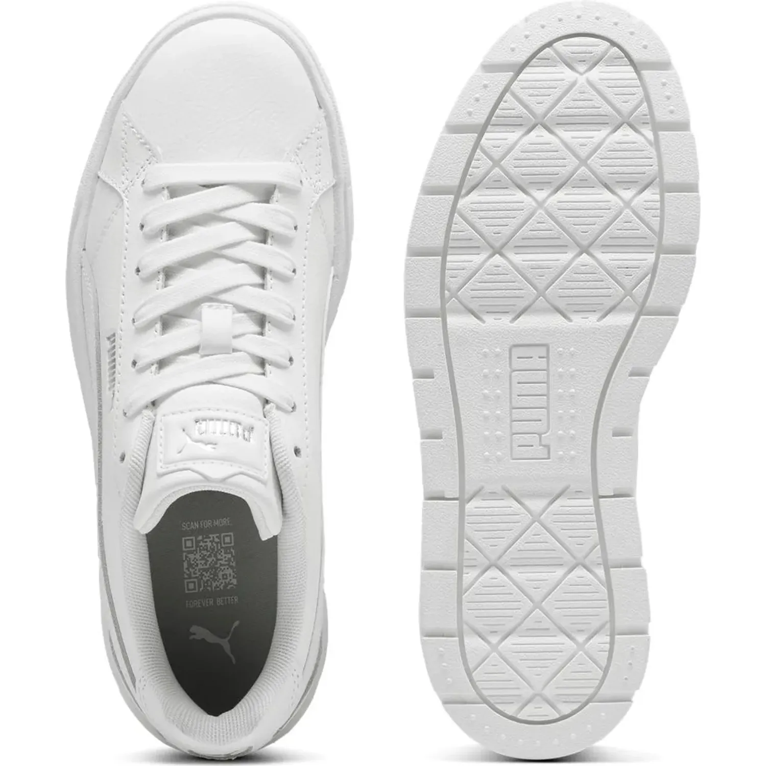Zapatillas Puma Urbanas Mujer Karmen Ii L color blanco | Platanitos
