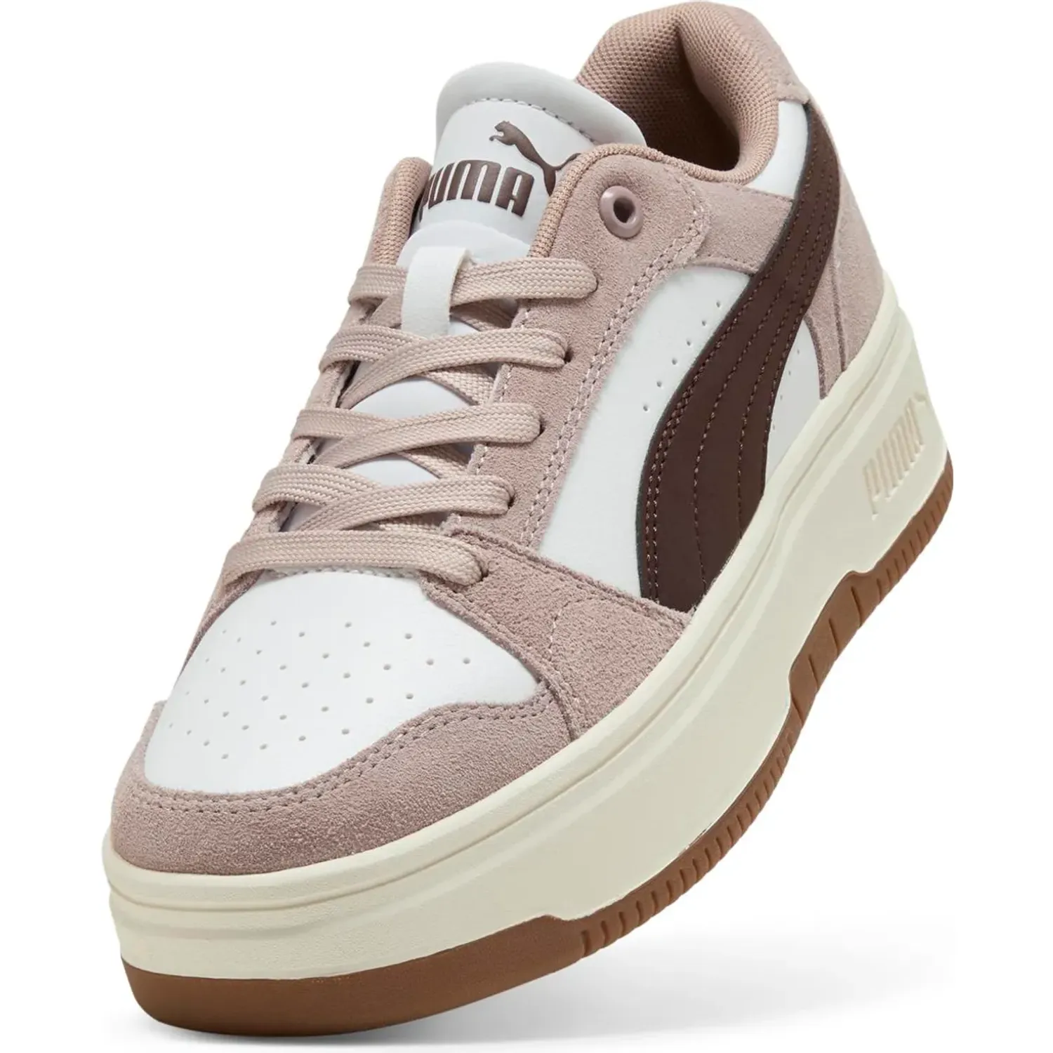 Zapatillas Puma Urbanas Mujer Rebound Femme Low Sd color marron / rosado | Platanitos