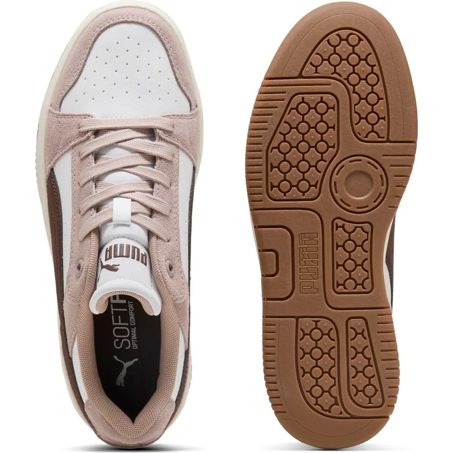 Zapatillas Puma Urbanas Mujer Rebound Femme Low Sd color marron / rosado | Platanitos