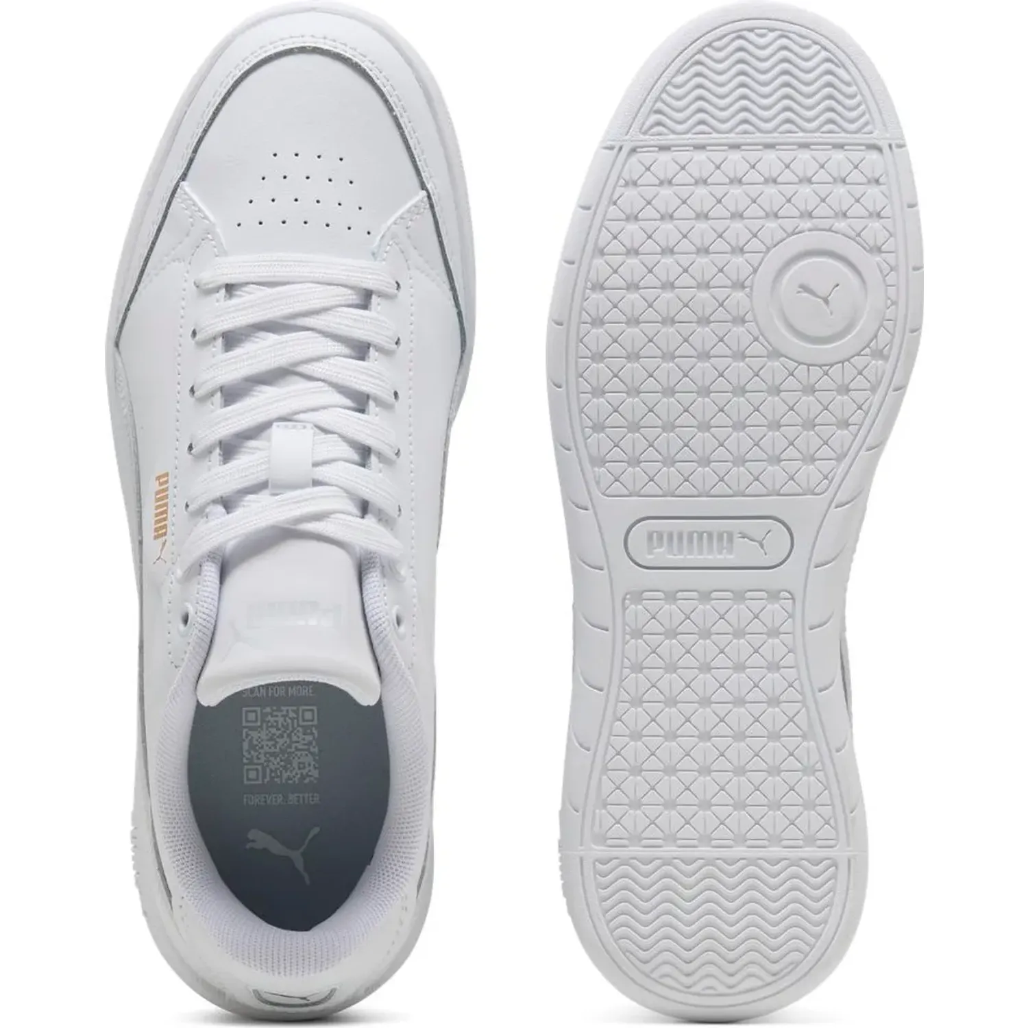 Zapatillas Puma Urbanas Mujer Vikky Star color blanco | Platanitos