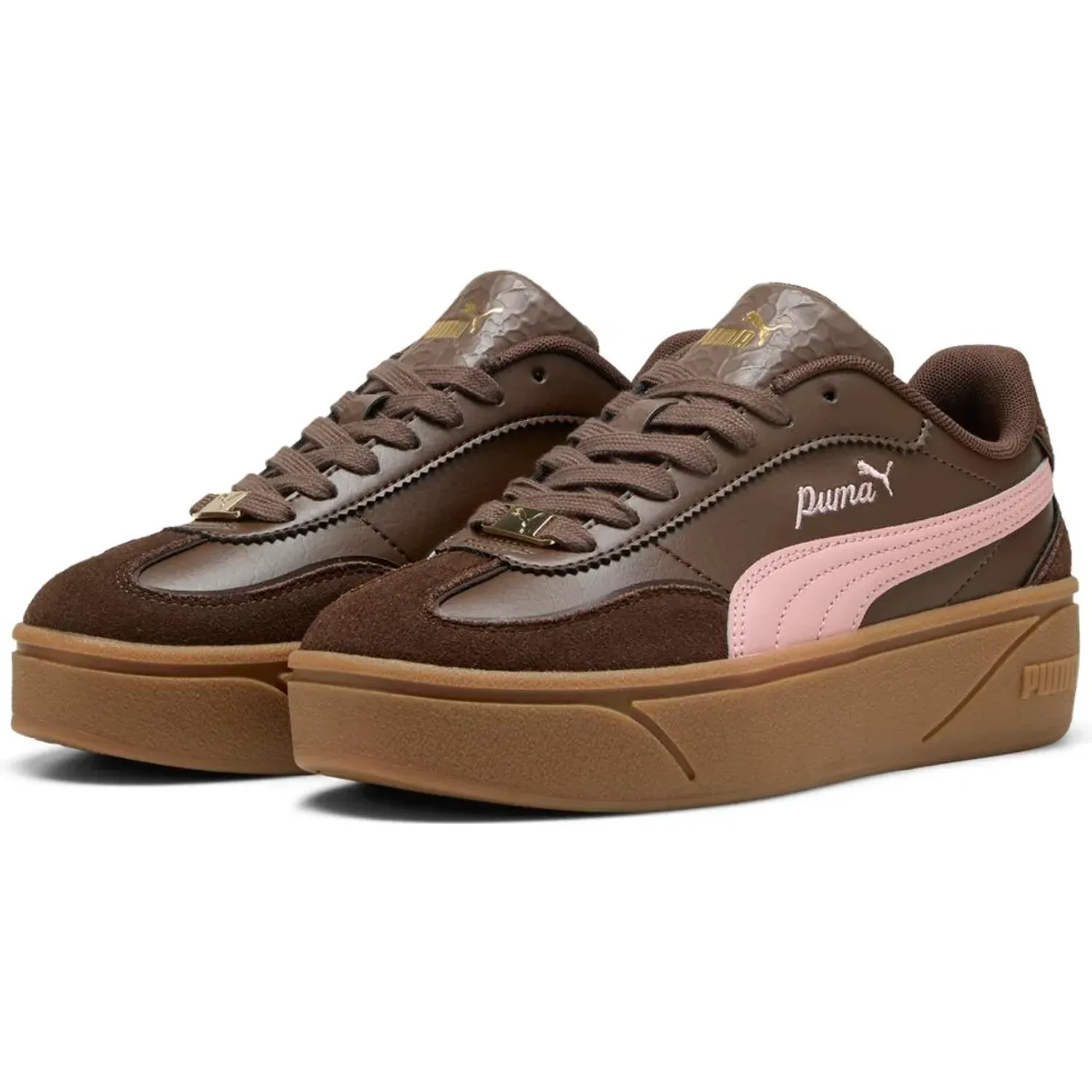 Zapatillas Puma Urbanas Mujer Club Ii Era Platform Lux color marrón | Platanitos