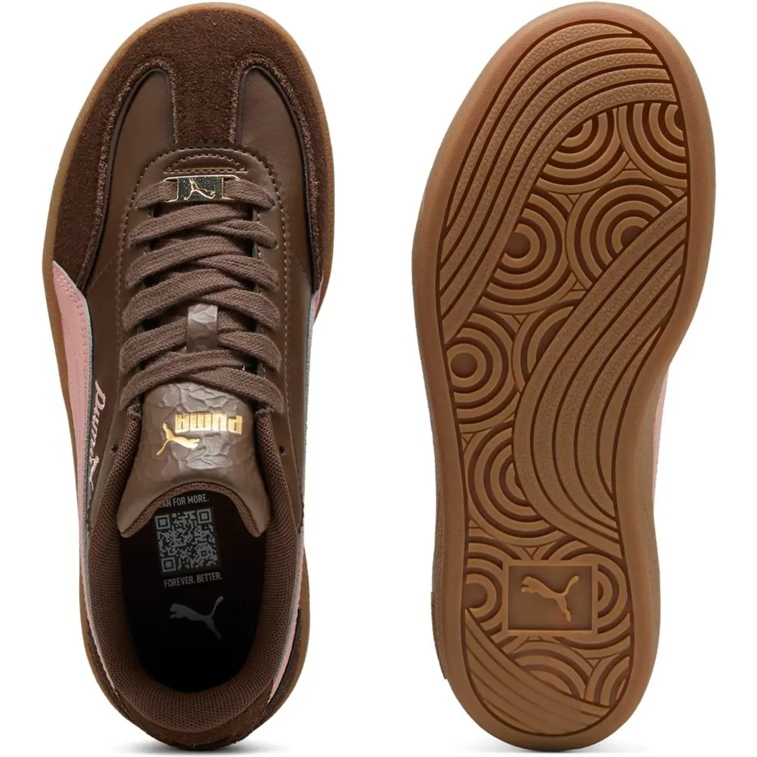 Zapatillas Puma Urbanas Mujer Club Ii Era Platform Lux color marrón | Platanitos