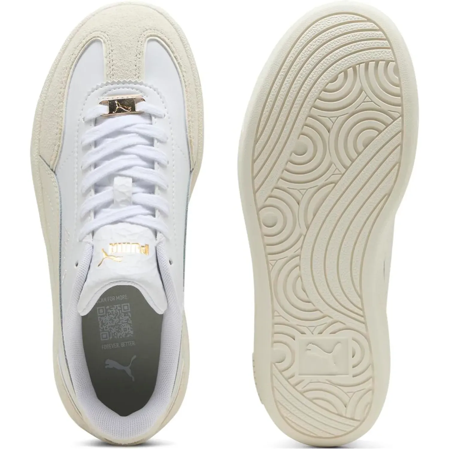 Zapatillas Puma Urbanas Mujer Club Ii Era Platform Lux color blanco | Platanitos